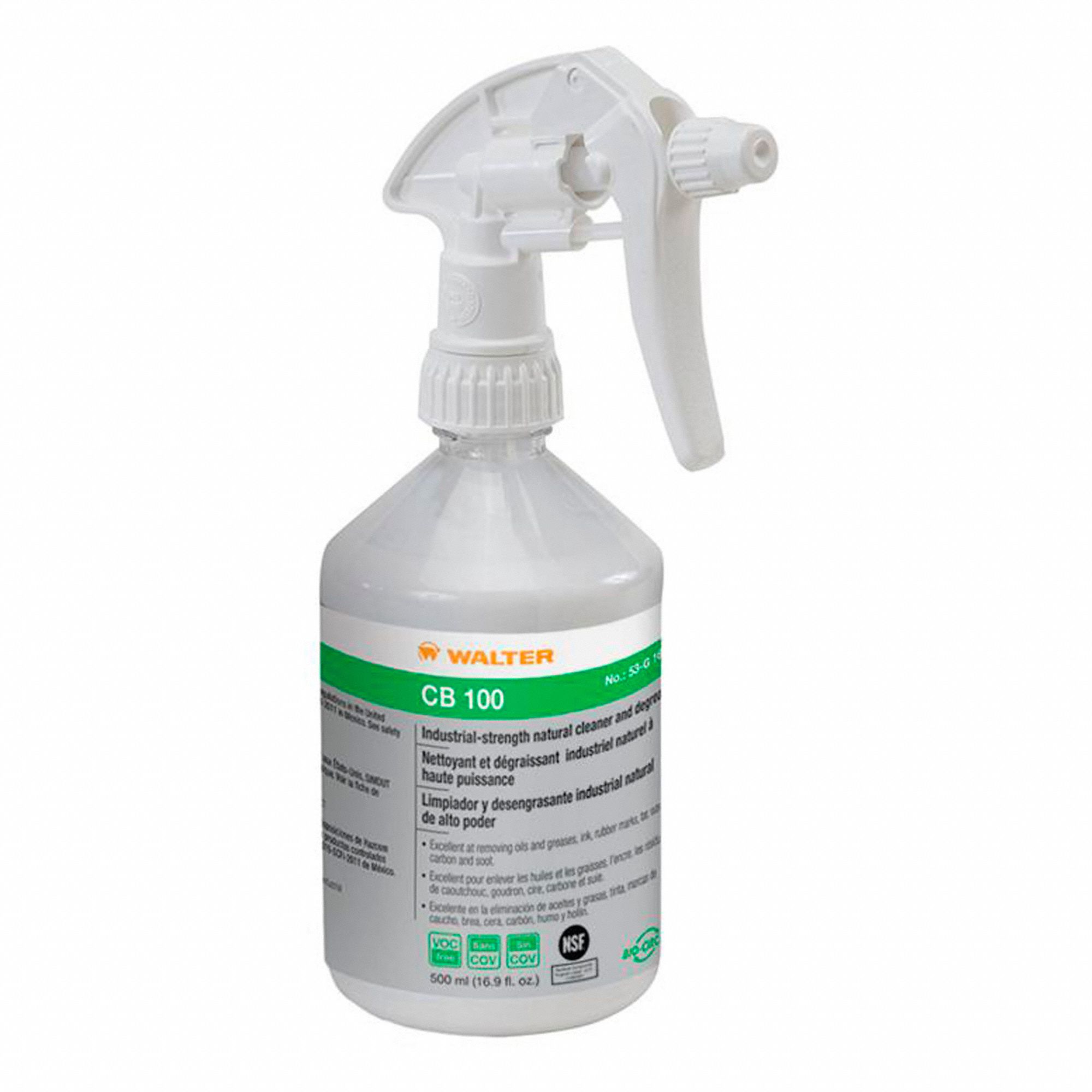 CB 100 SERIES PARTS WASHER CLEANER, CLEAR, 500 ML, WATER BASE