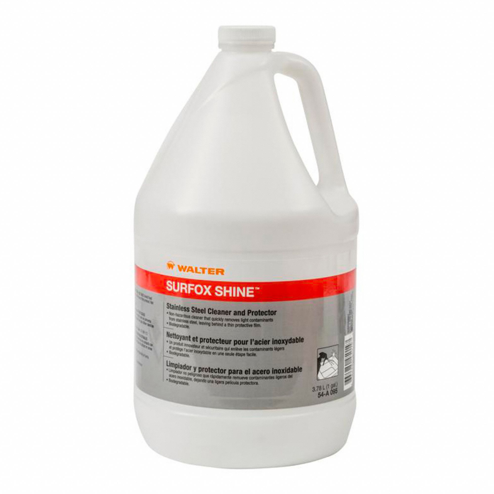 STAINLESS STEEL CLEANER & PROTECTOR, BIODEGRADABLE, VOC-FREE, 3.78 L