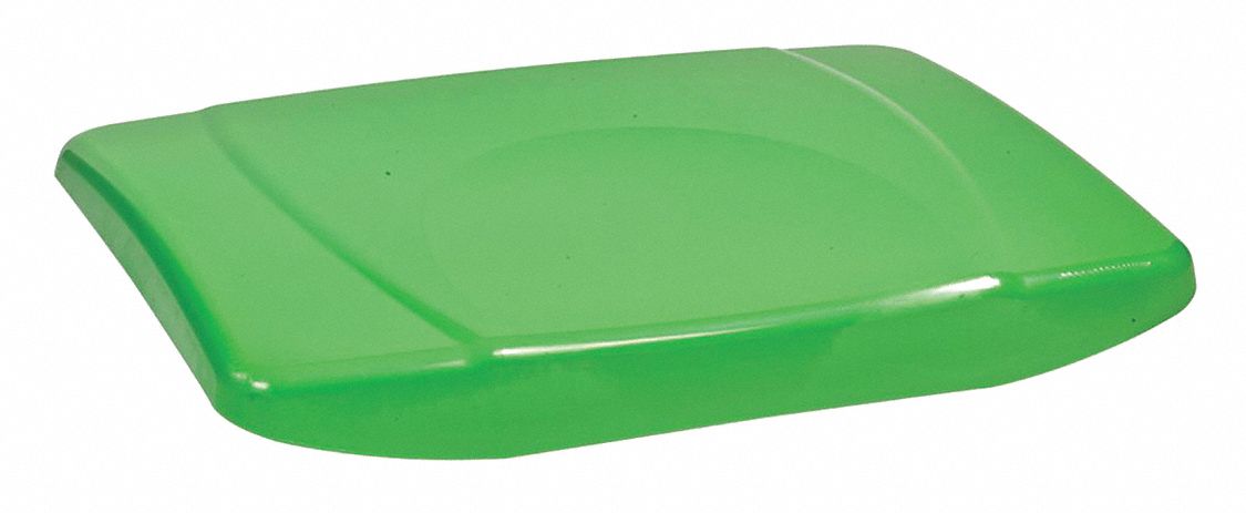 LID, 19 IN, GREEN, PLASTIC