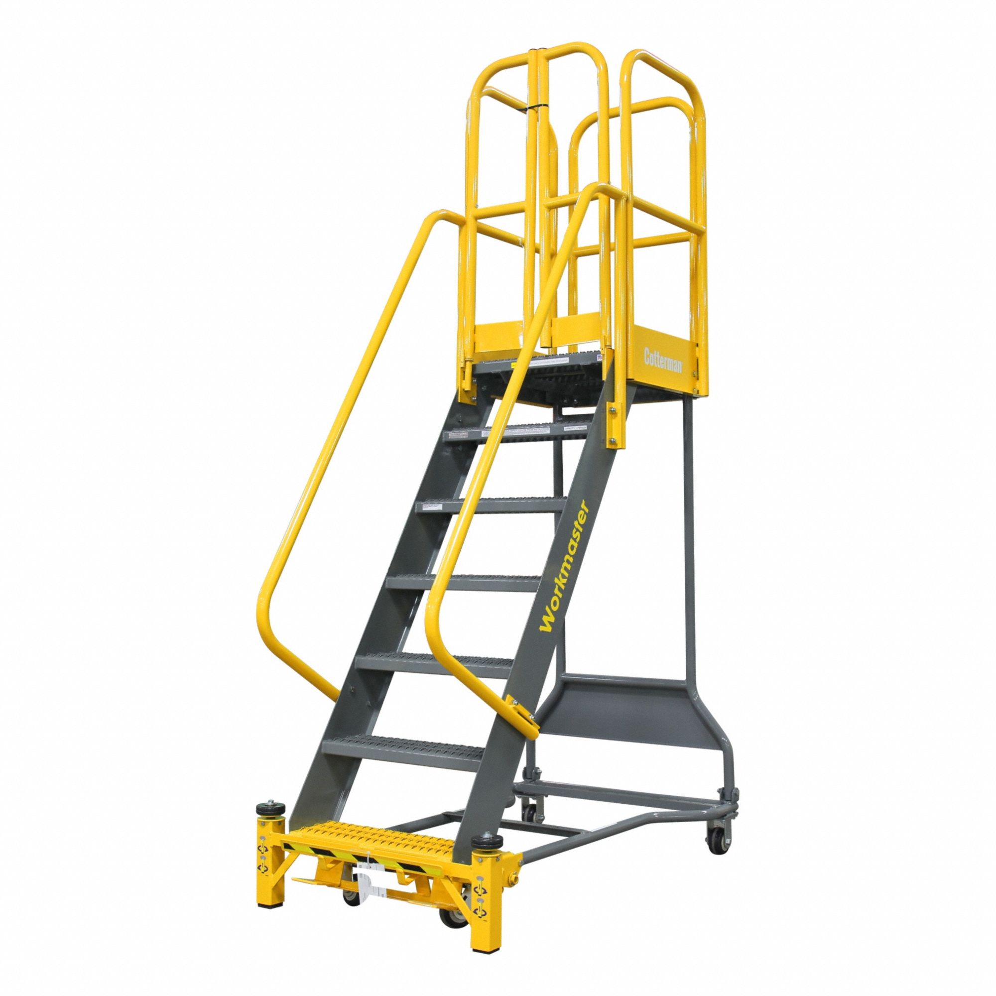 COTTERMAN, 6.7 ft Platform Ht, Partially Assembled, Rolling Ladder ...