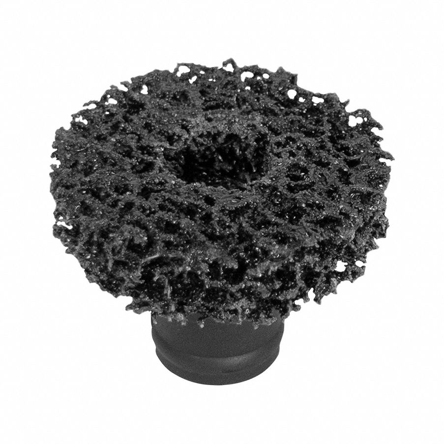 Brush Head: Brush Head, 1/4 in Bristle Lg, 2 in Brush Head Wd, Firm, Black, Nylon