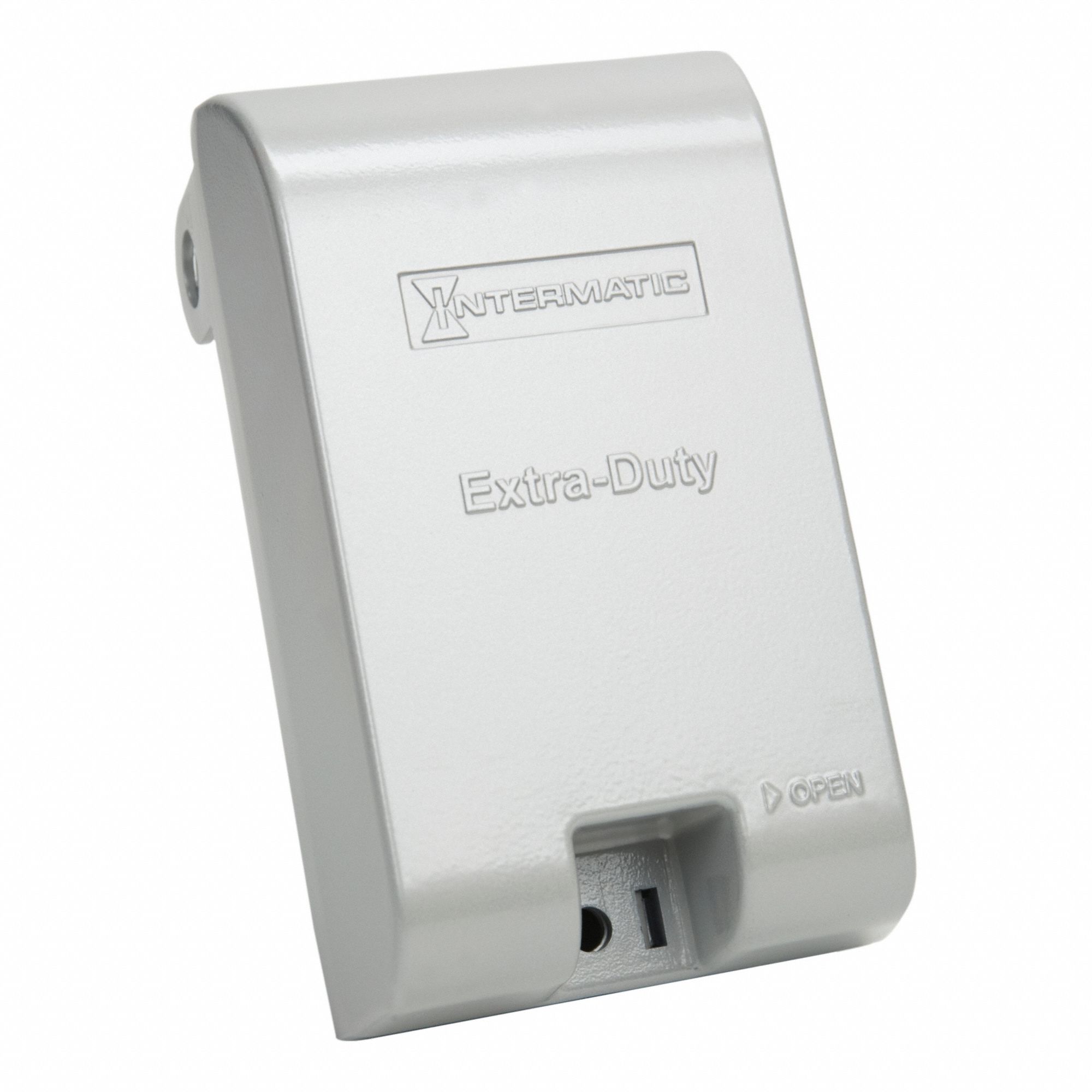 While In Use Weatherproof Cover: 1 Gangs, Vertical, Die-Cast Aluminum, Gray, 3R