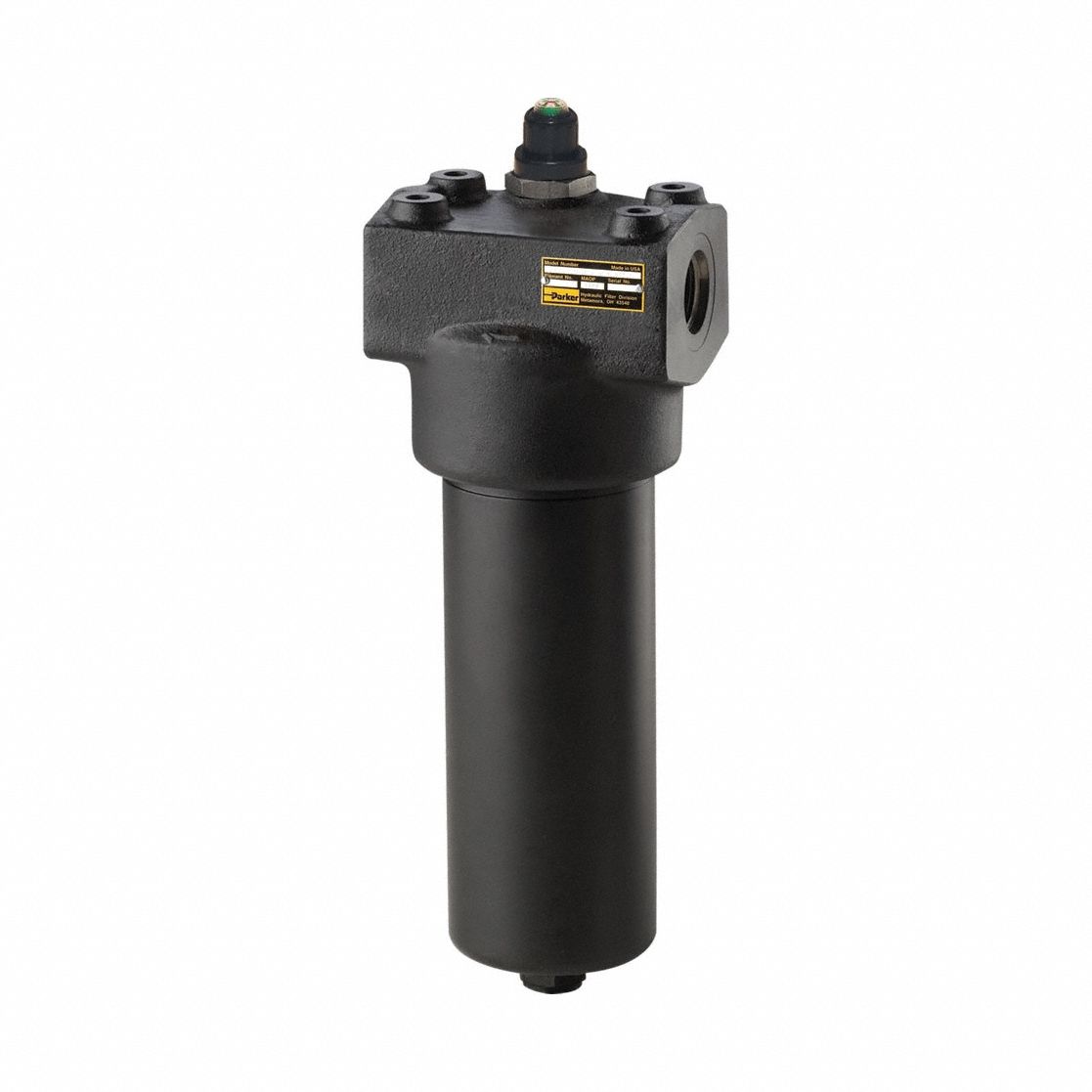 Hydraulic Pressure Filter: 40 gpm Nominal Flow, 7, 000 psi Max. Pressure, Microglass