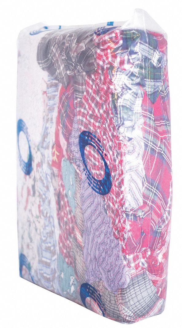 TORCHONS FLANELLE COLOREE 25LB BALE
