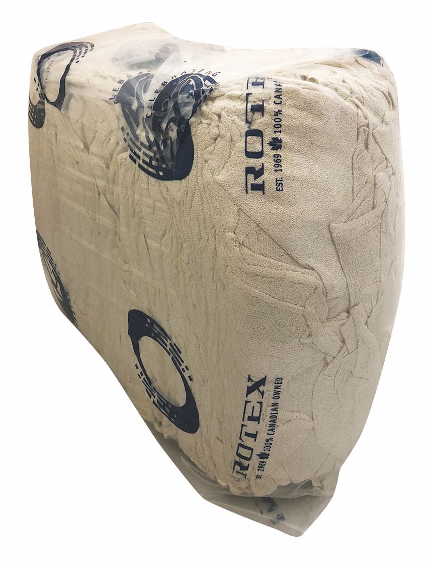 ROTEX SHOP TOWEL,COTTON,NEW,15LB BALE Cloth Rags and Shop Towels