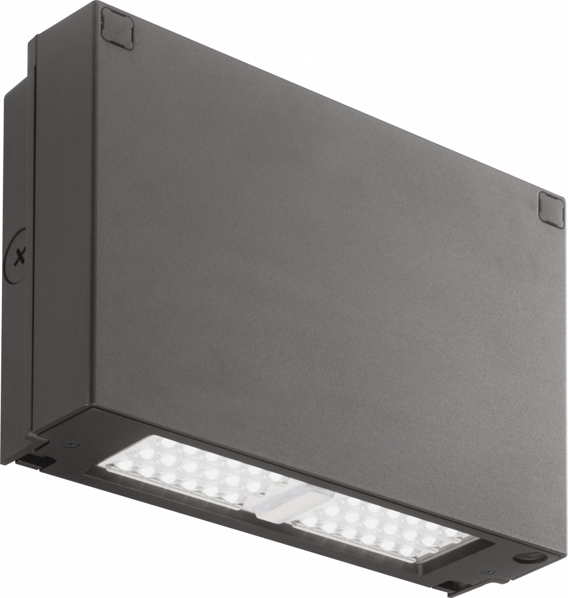 OUTDOOR LED WALL PACK, BRONZE, 2,900 LM, 24W, 120/277V AC, 4,000K COLOUR TEMP, GLASS LENS, 7½ IN L