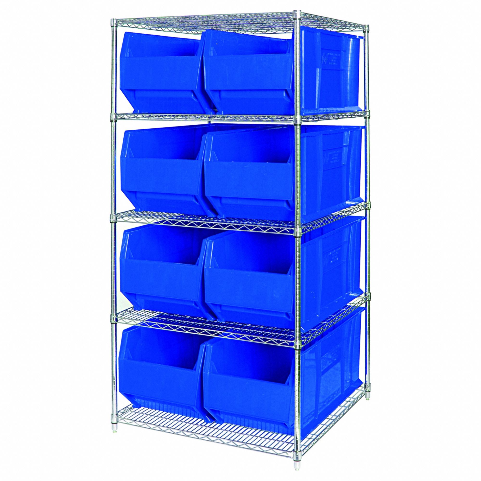 QUANTUM STORAGE SYSTEMS, 48 in x 36 in x 86 in, 1 Sided, Shelving Unit ...