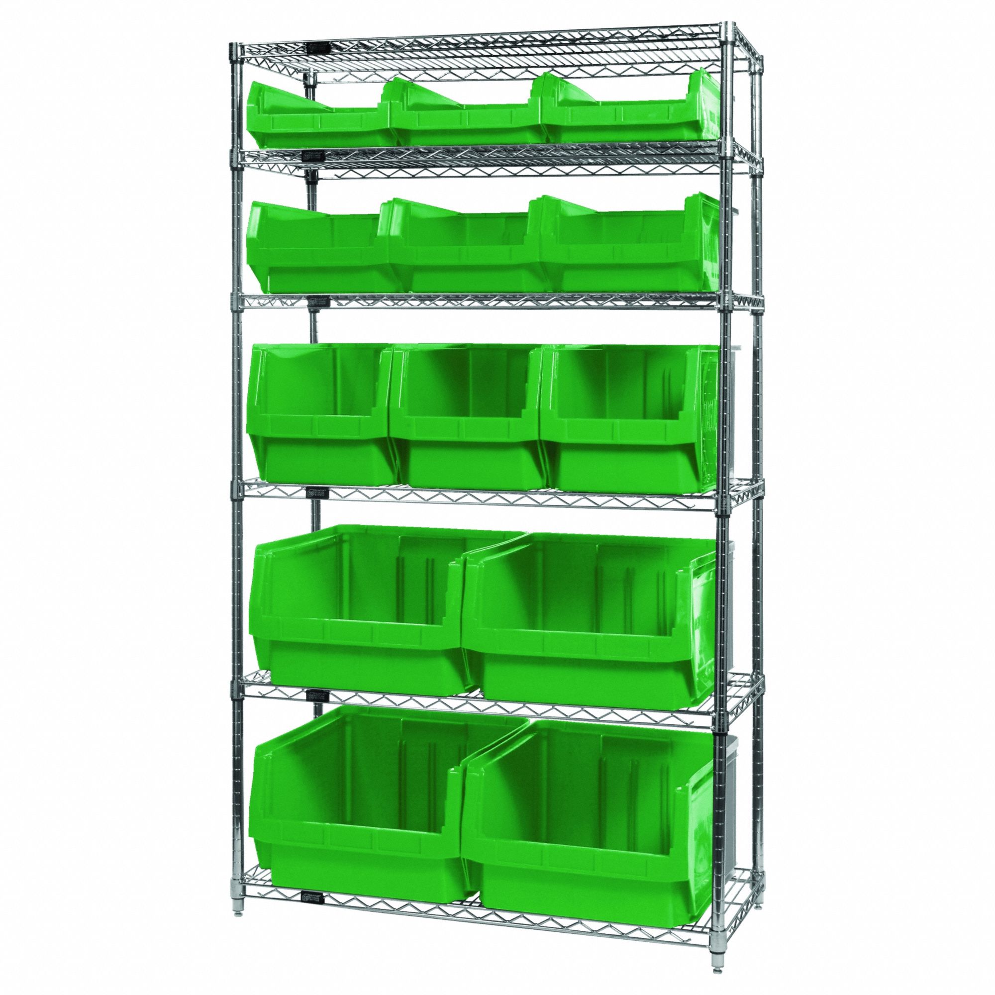 QUANTUM STORAGE SYSTEMS, 42 in x 18 in x 74 in, 1 Sided, Shelving Unit ...