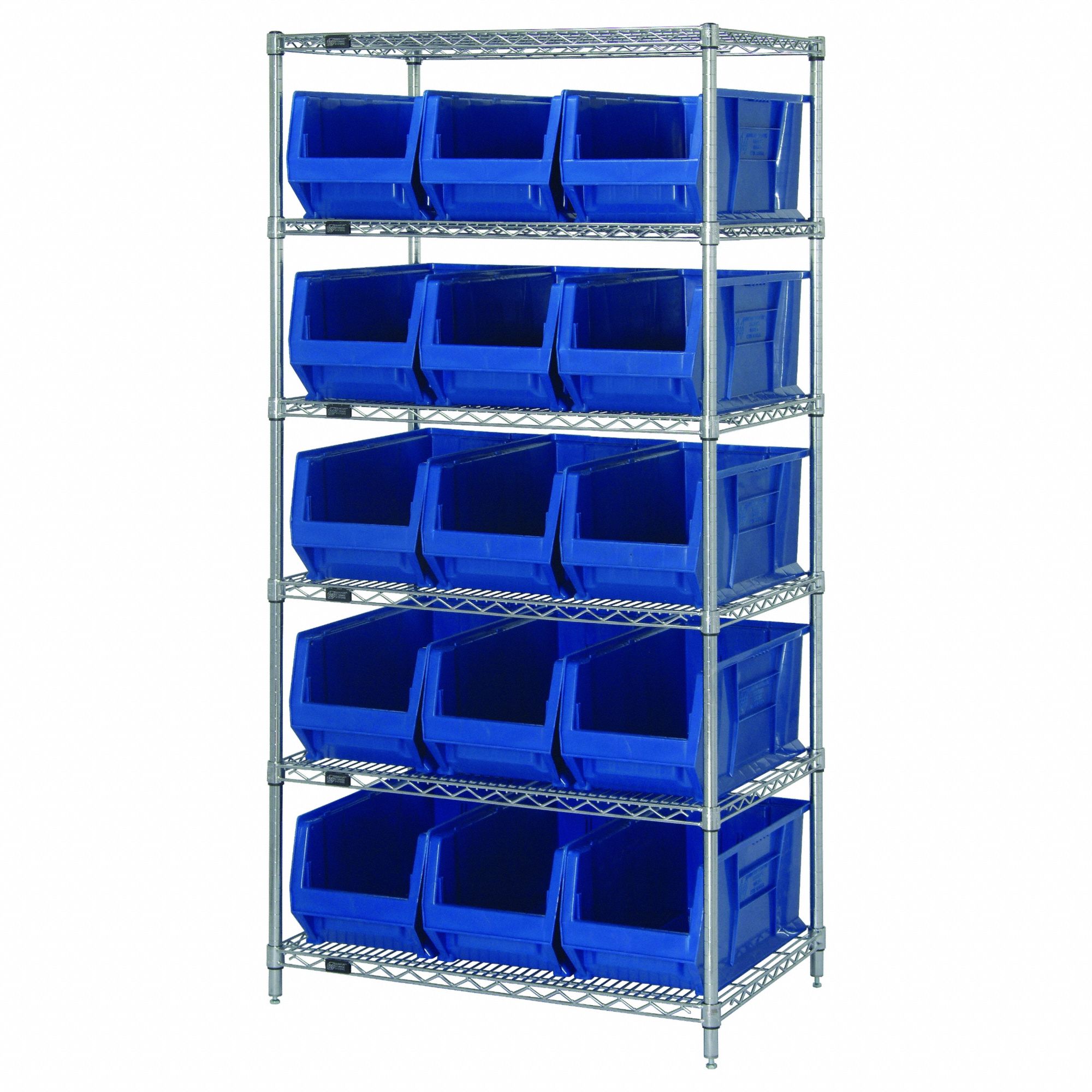 QUANTUM STORAGE SYSTEMS, 36 in x 24 in x 74 in, 1 Sided, Shelving Unit ...