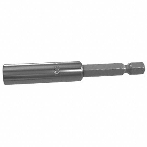 UNIVERSAL BIT HOLDER, MAGNETIC, 1/4 IN HEX DRIVE, 75 MM LENGTH, STAINLESS STEEL