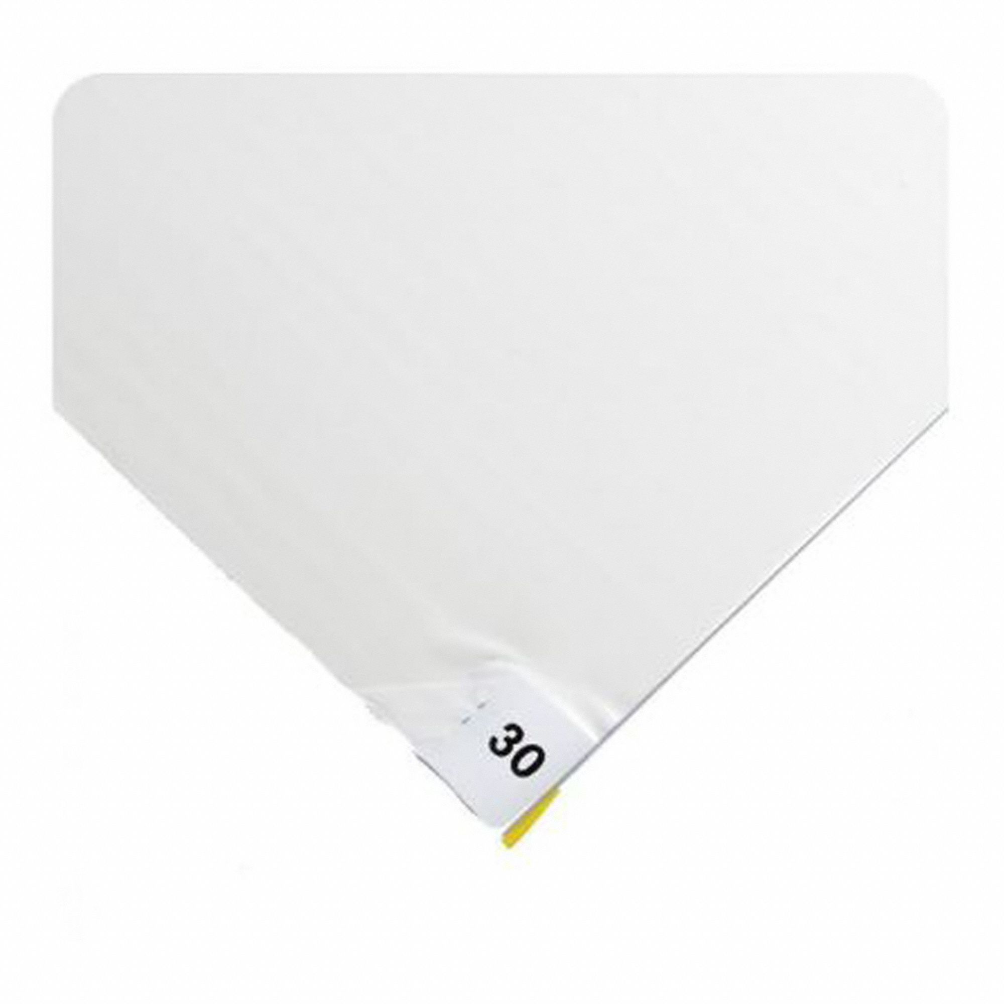 DISPOSABLE TACKY MAT, POLYETHYLENE BACKING, 36 X 45 IN, 0.397 MM THICK, WHITE