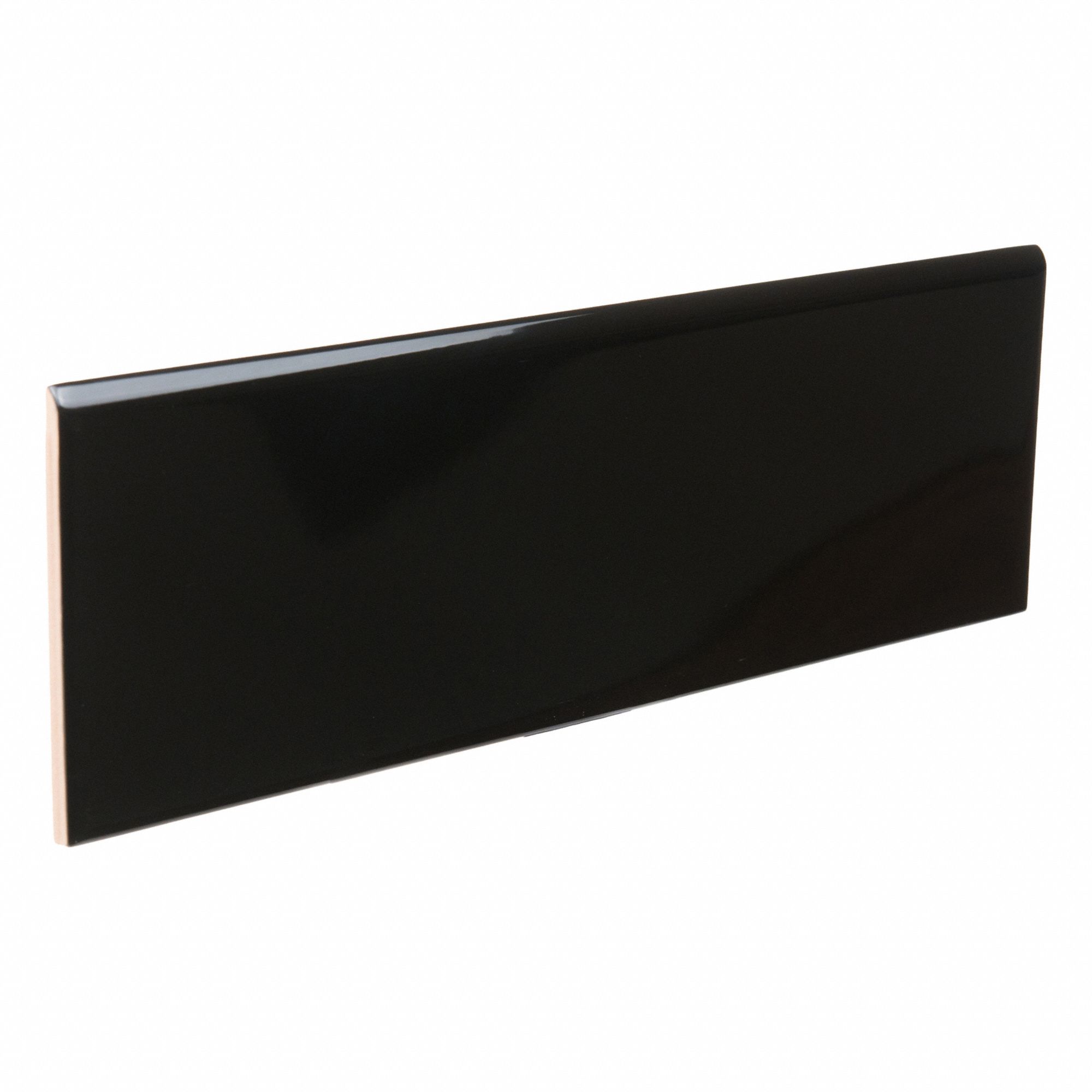 Wall Tiles: Gloss, One of a Kind, Bullnose, Trim, Ceramic, 11 7/8 in Tile Lg
