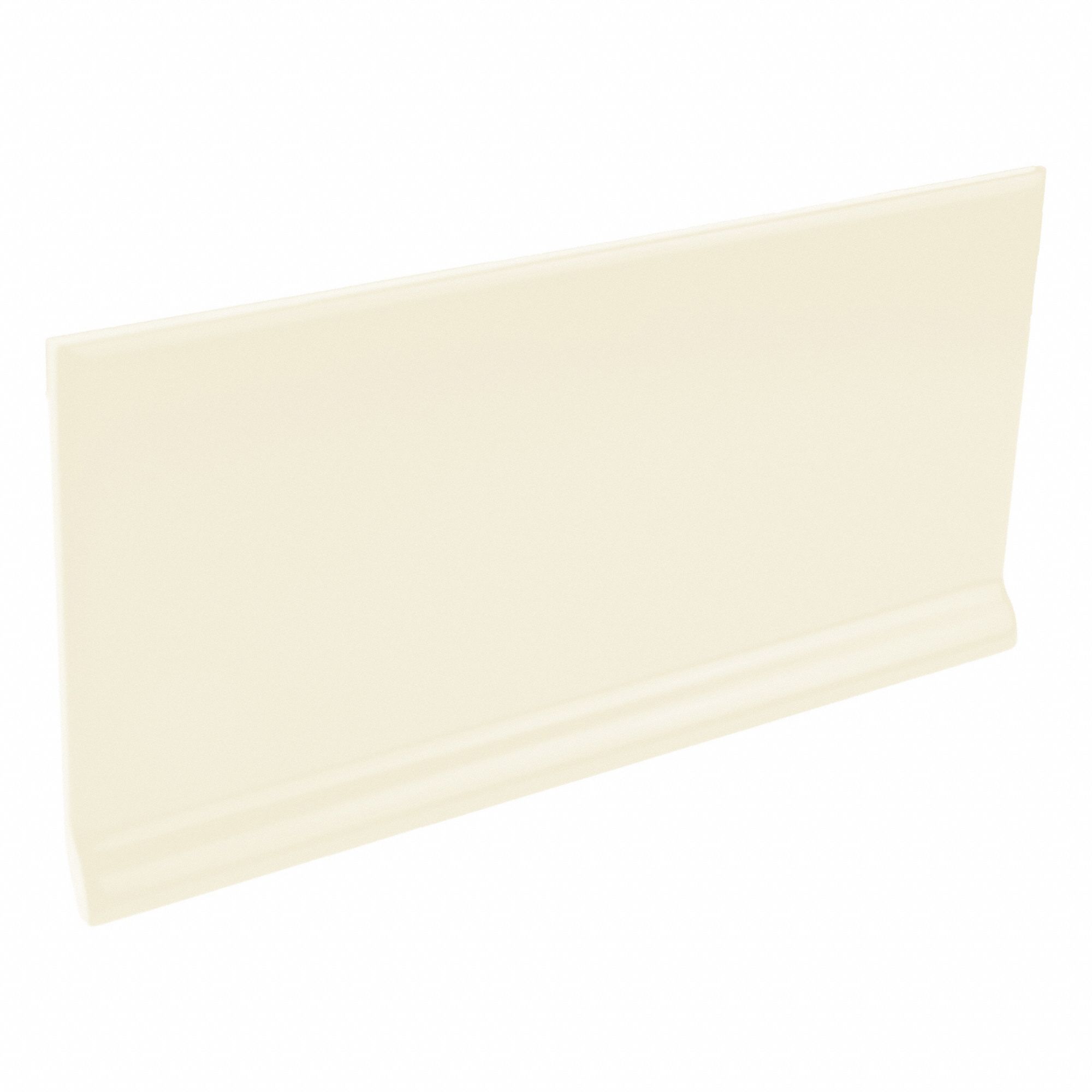 Wall Tiles: Satin, Three Hour Tour, Cove, Trim, Ceramic, 7 7/8 in Tile Lg, 4 in Tile Wd