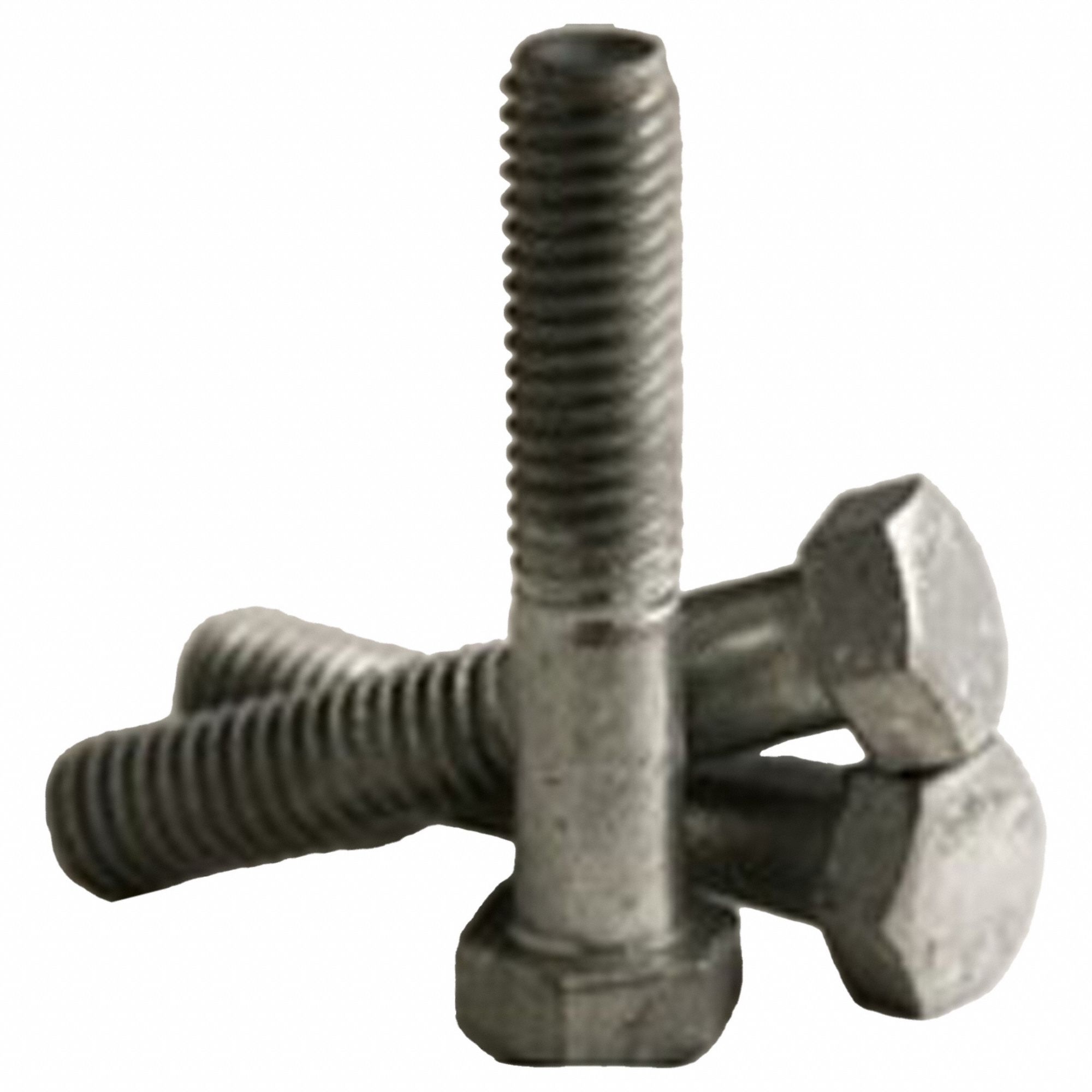 Hex Bolt: Steel, A307A, Hot Dipped Galvanized, 1/4"-20, Coarse, 1 in lg, Fully Threaded, 100 PK