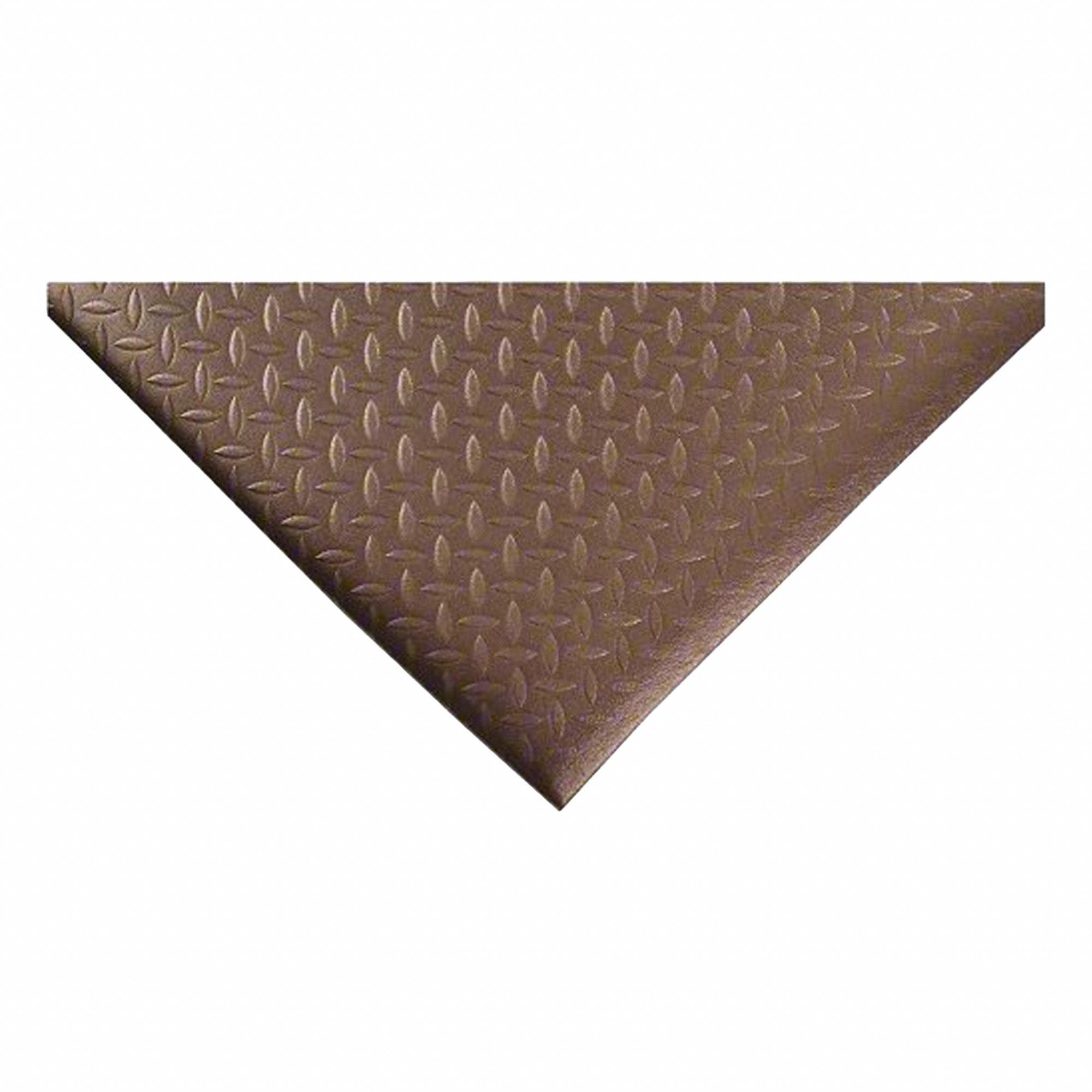 TAPIS ANTIFATIGUE LONG ET ÉTROIT, NOIR, JAUNE, ÉPAISSEUR ½PO, MOUSSE DE NITRILE/MOUSSE PVC, 12X3PI, BISEAUTÉ, RECTANGLE