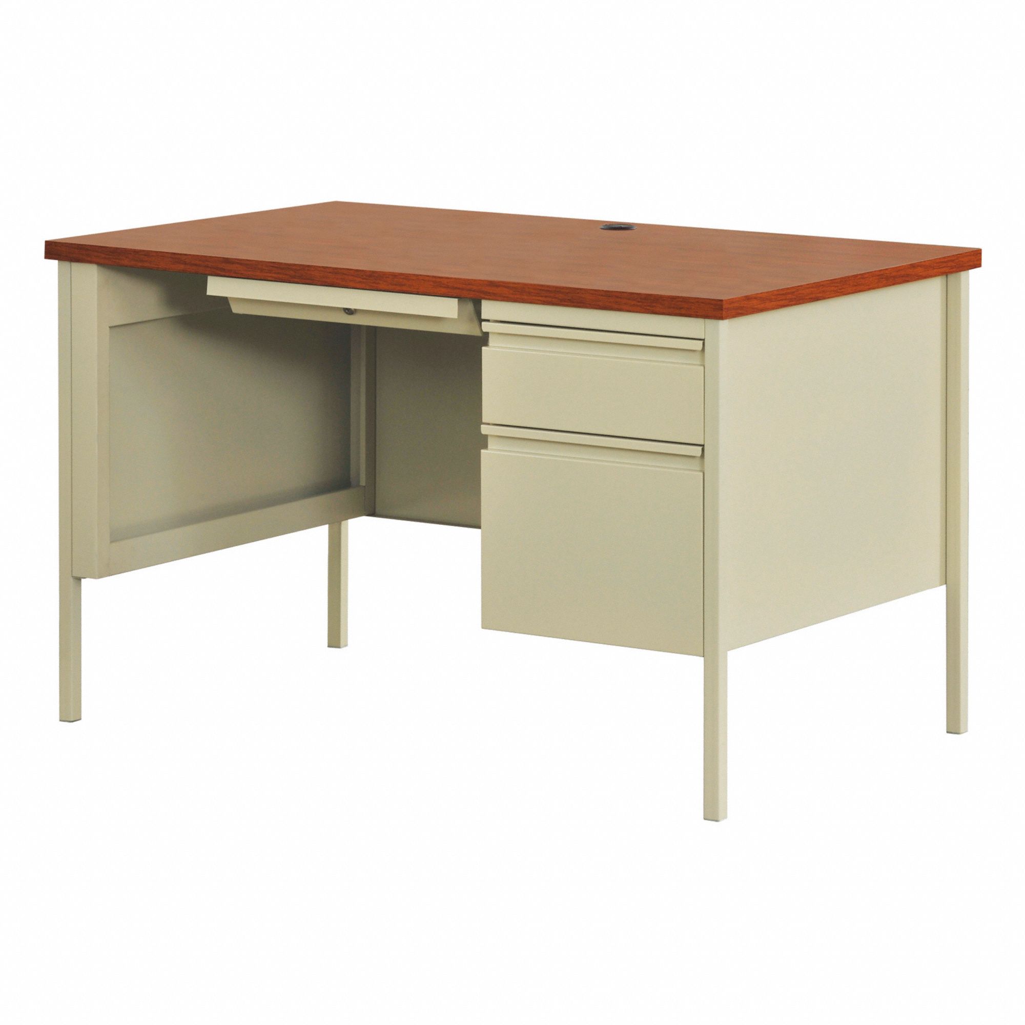 OFFICE DESK 30X48 RH PED DESK PT/OAK