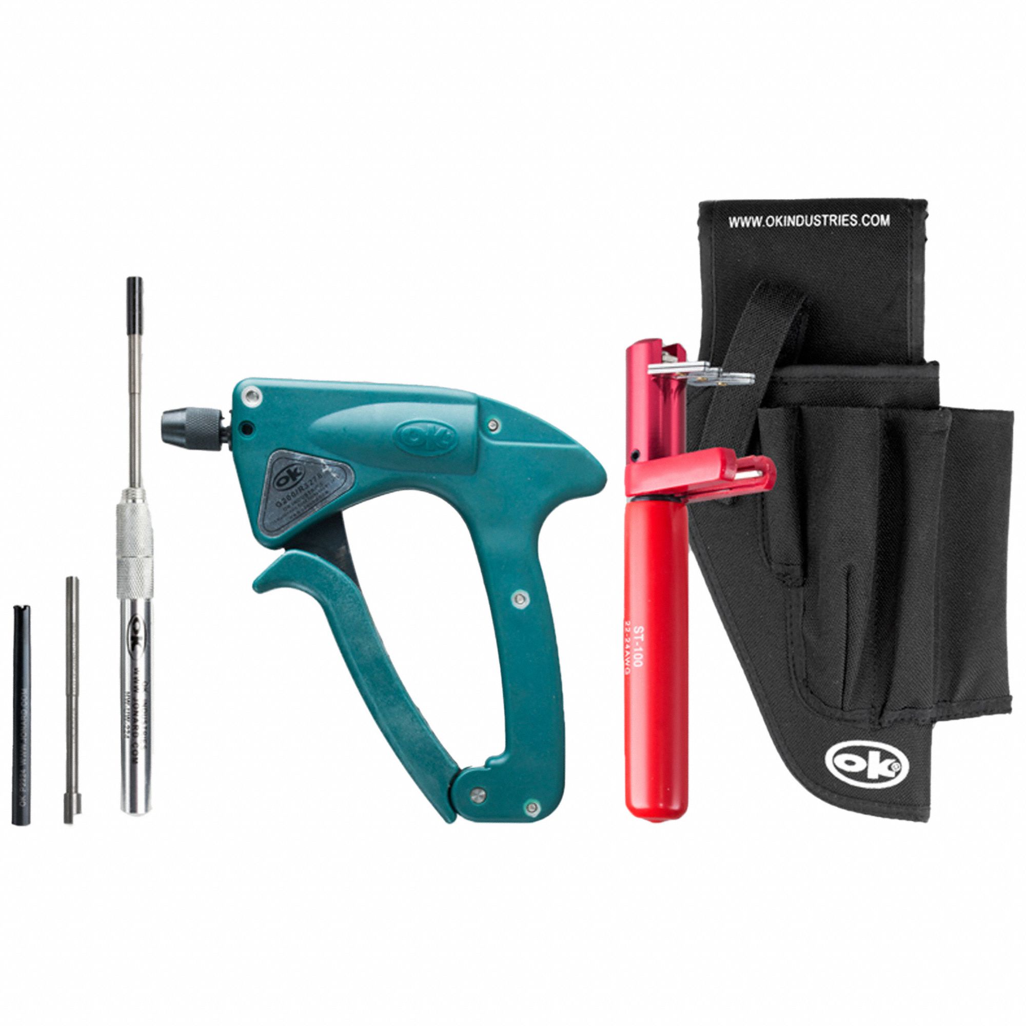 ★made in usa★BRIEFING EASY WIRE OK INDUSTRIES, 24 AWG Min Wire Capacity, 5 1/4 in Tool Lg, Manual