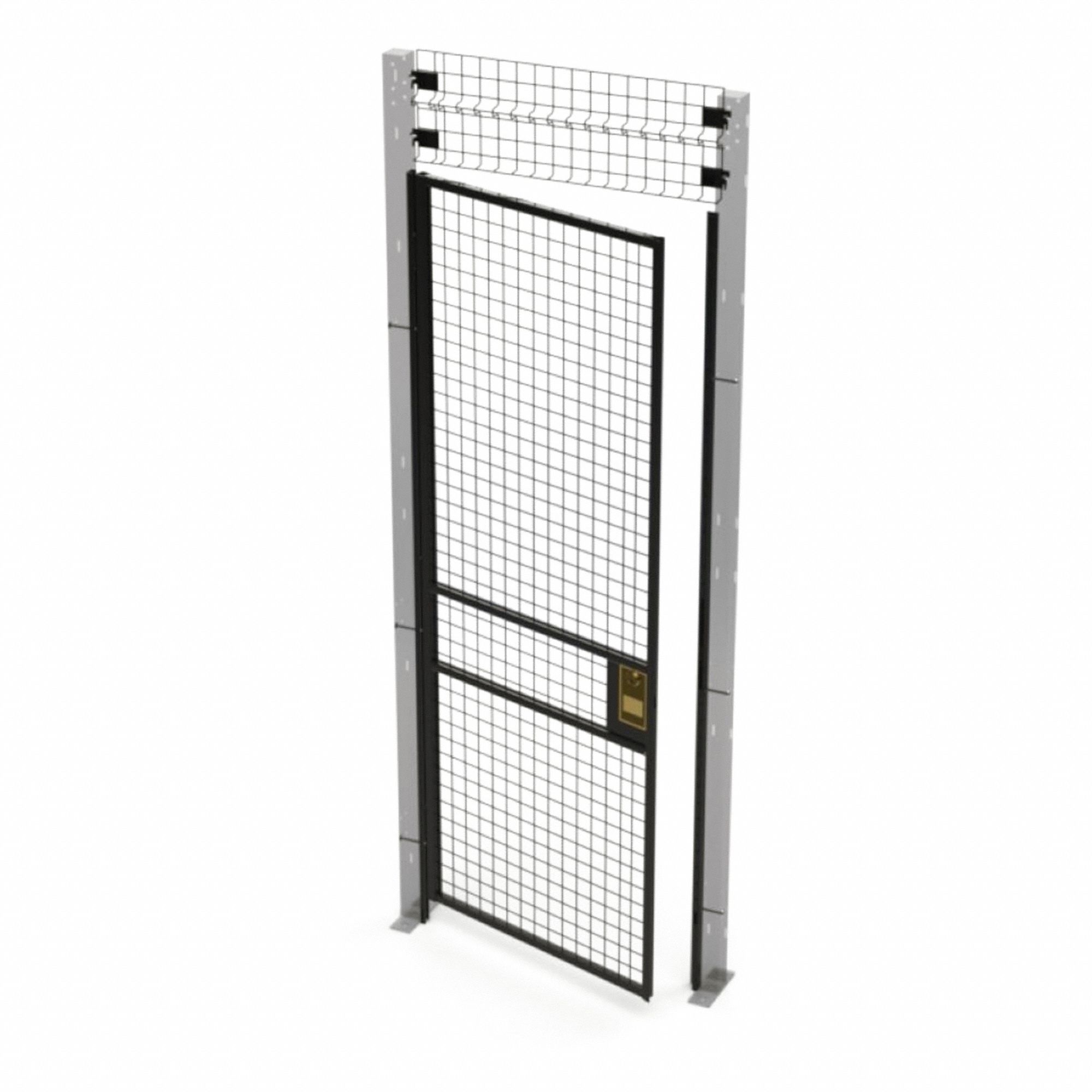 SWING DOOR,8.2 FT H,33 1/2 IN W,STEEL