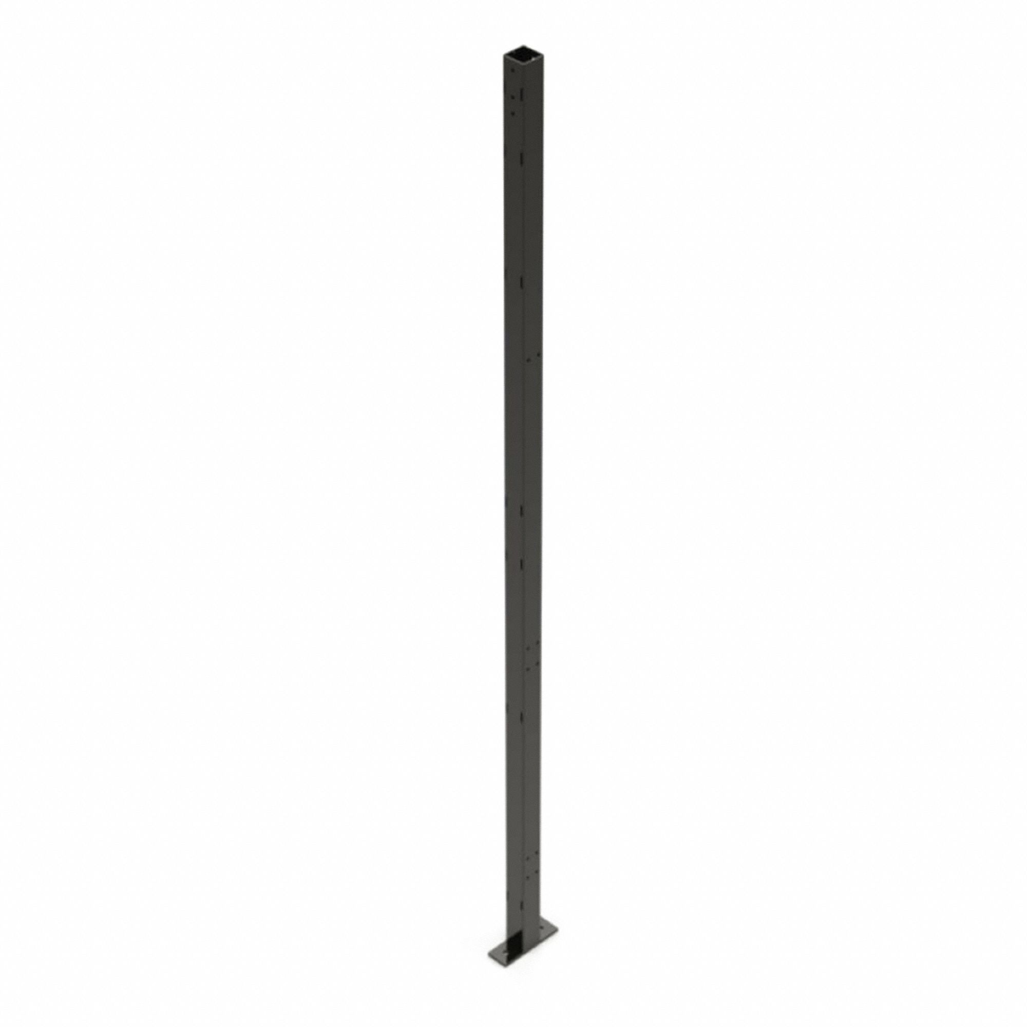 POST LINE,8 FT H,STEEL,BLACK