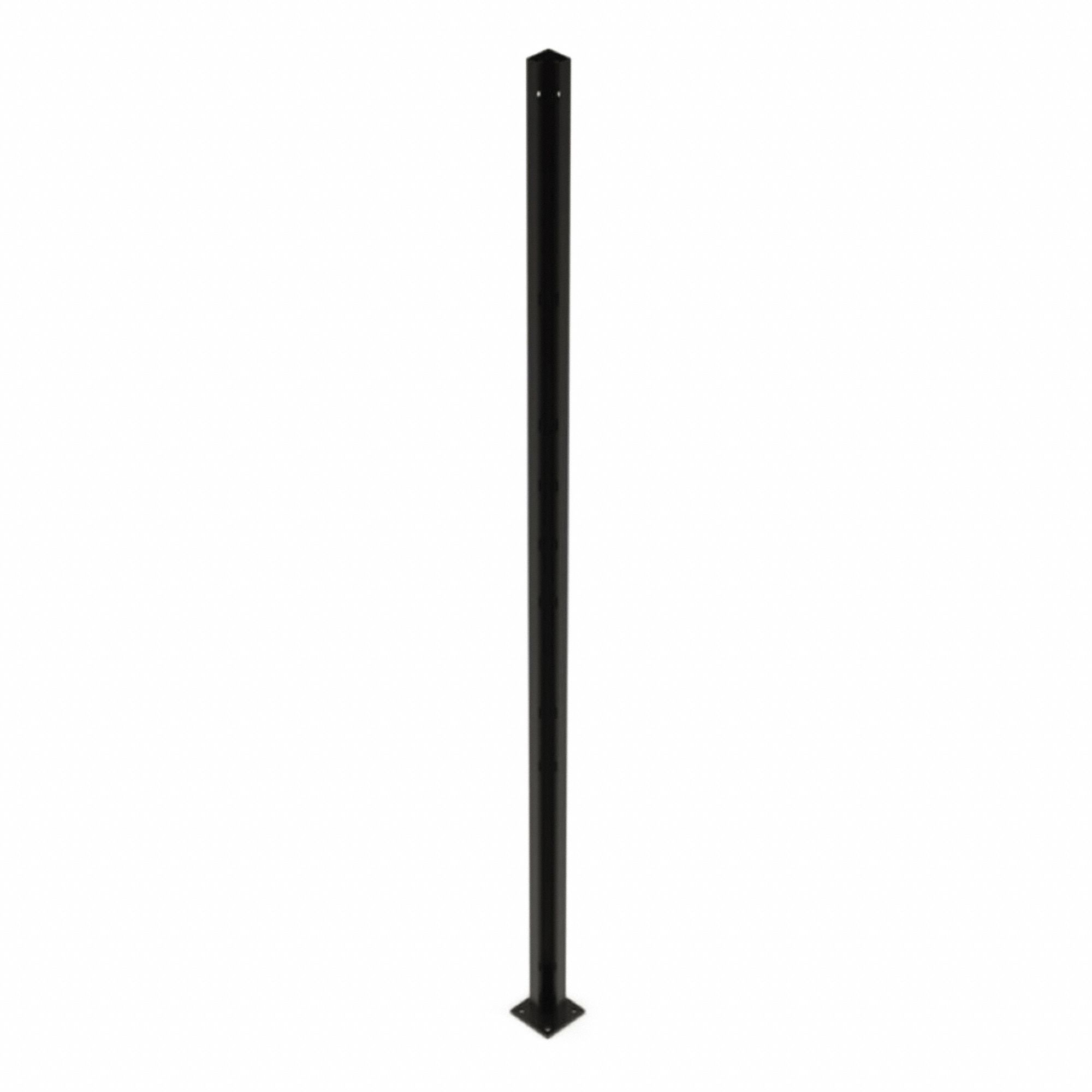 POST CORNER,8 FT H,STEEL,BLACK