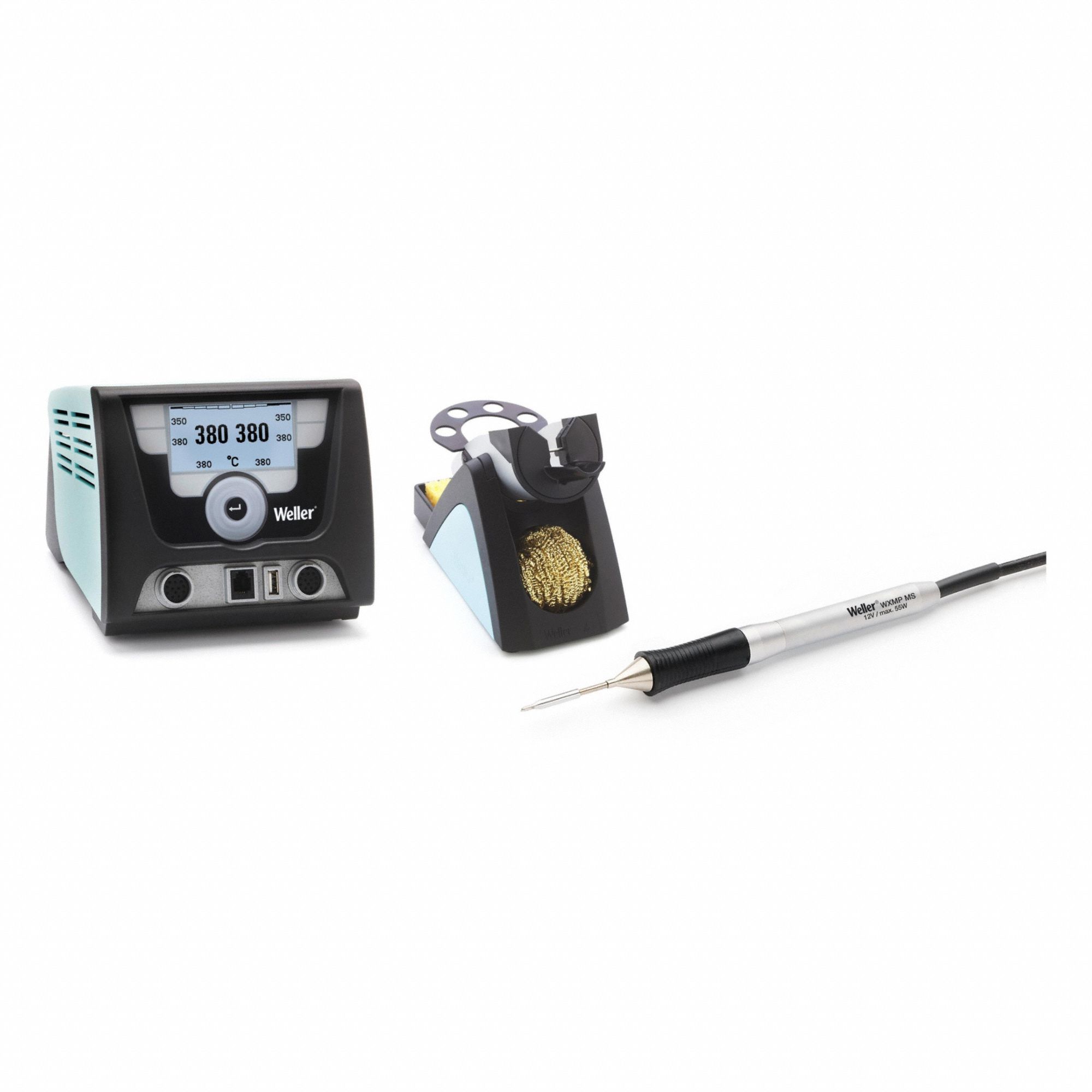 WELLER Soldering Station: 2 Channel, 200 W, ESD Safe (MPN WX2023N). Key specifications — attr178882: Soldering Iron; attr176067: WX2023N; attr176859: Yes; attr176070: WELLER.
