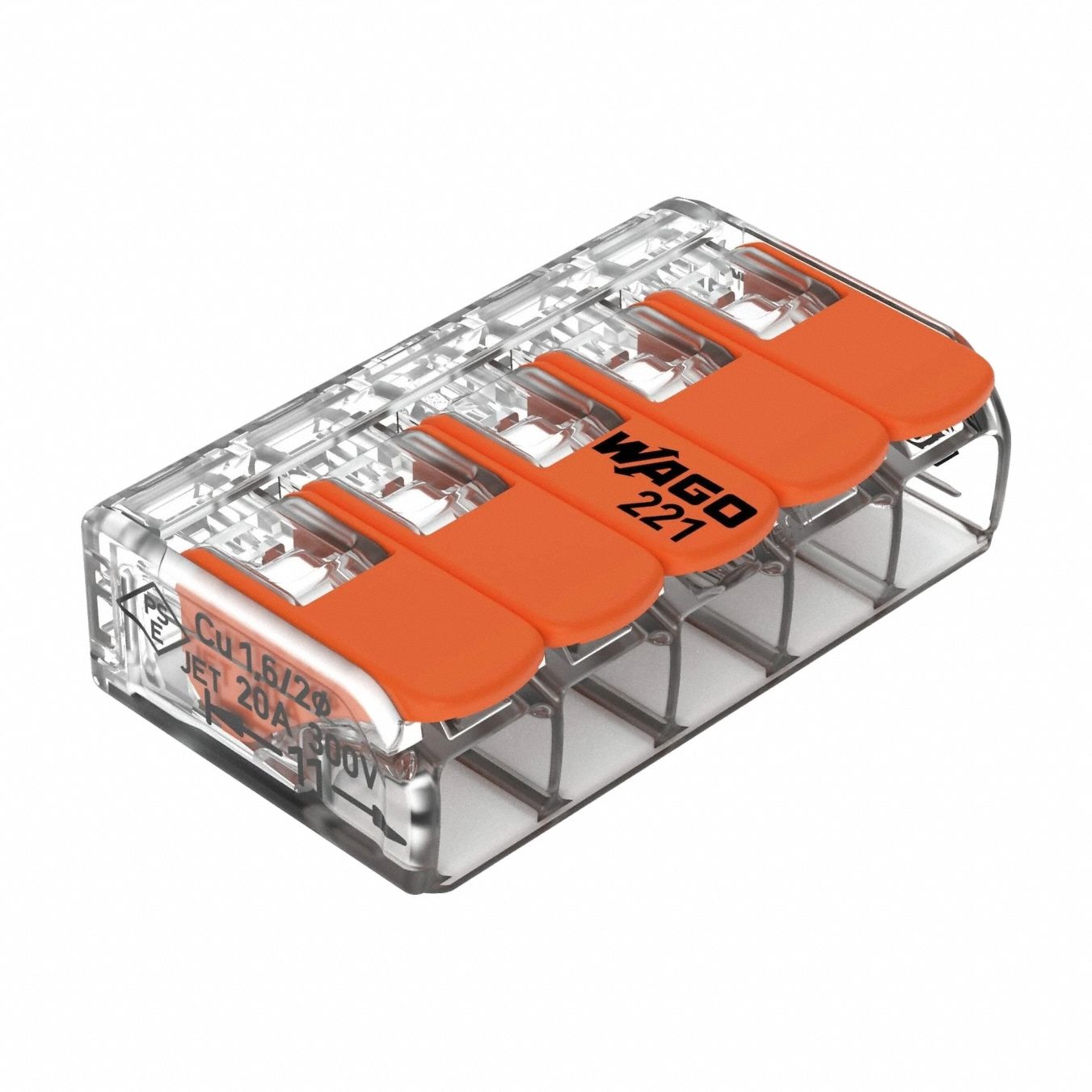 LeverWireConnector Org 32A PC 600V