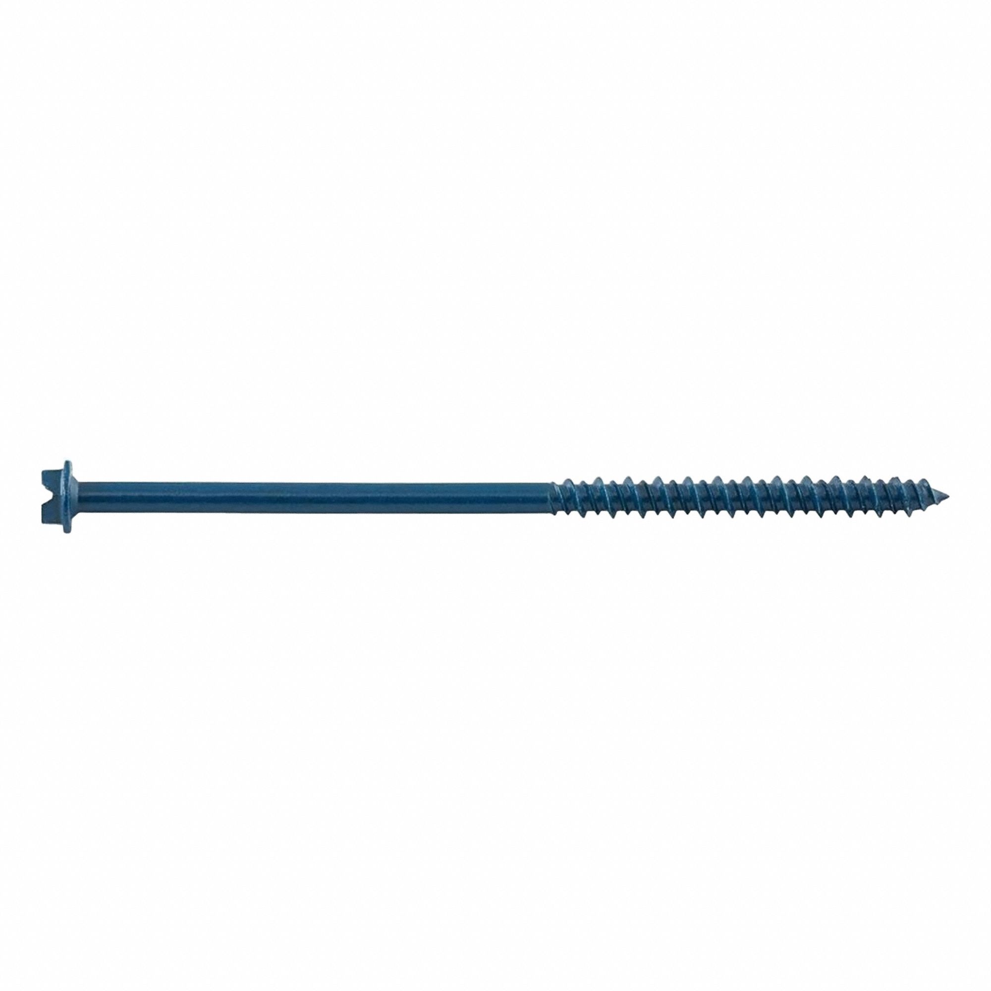 Screw Anchor: 1 1/4 in Overall Lg, 3/16 in Dia, Steel, Stalgard®, Hex, Hex, Steel, 2, 000 PK