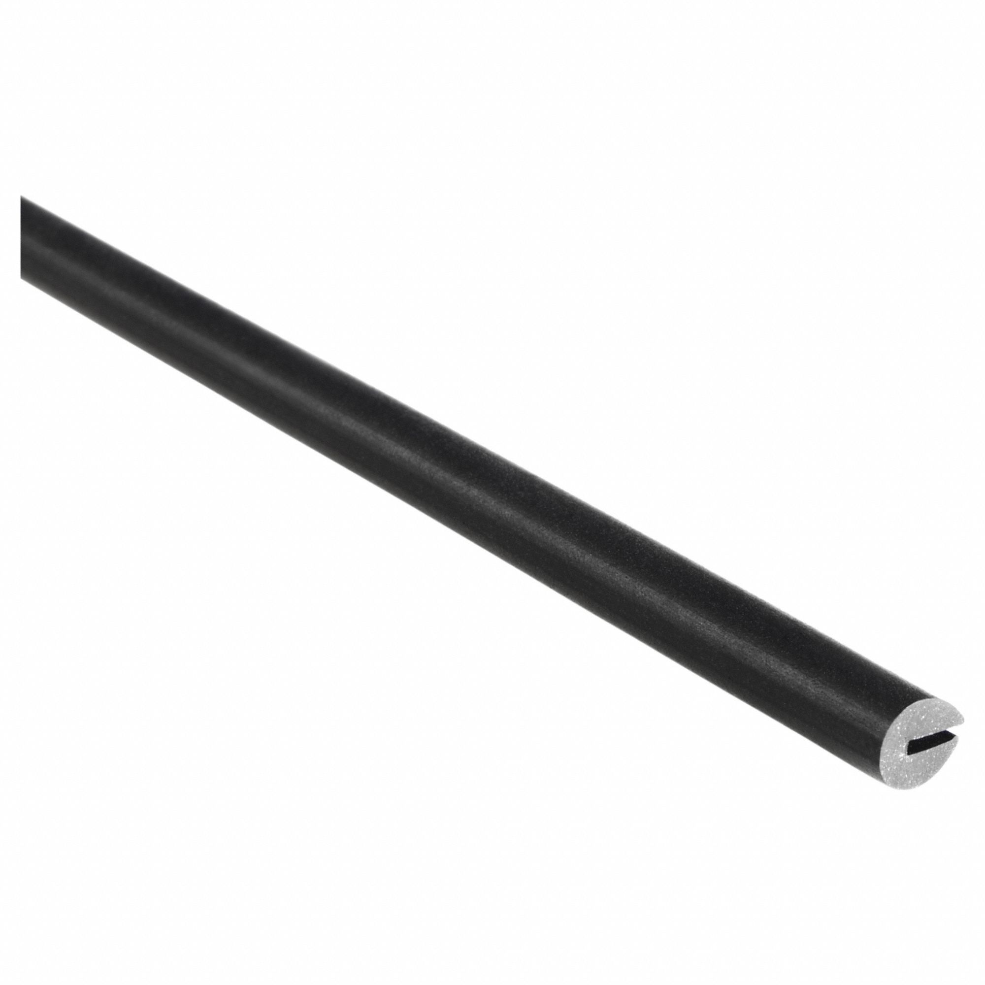 Rubber Edge Trim 10ft L Black 3/16in W