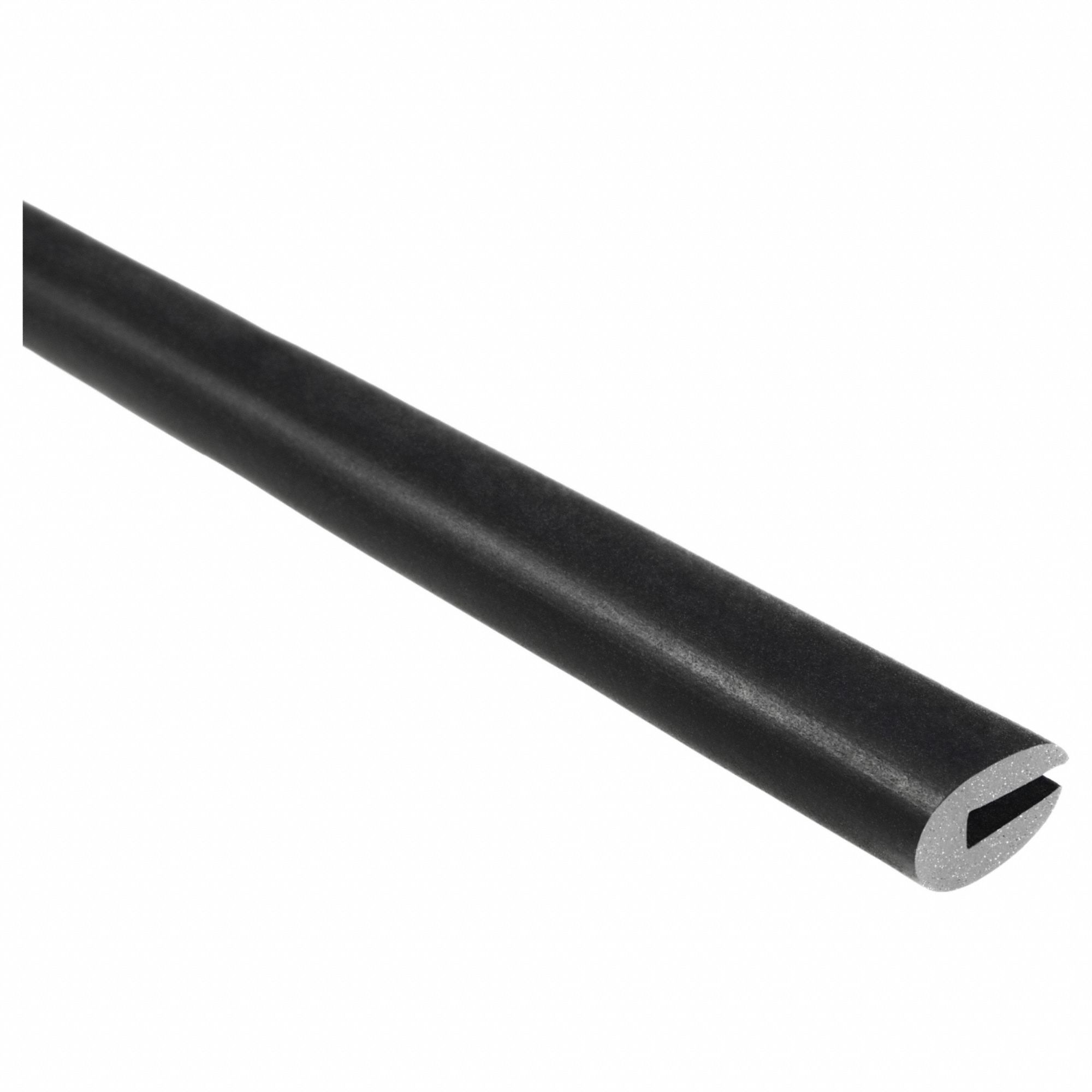 Rubber Edge Trim 10ft L Black 5/16in W