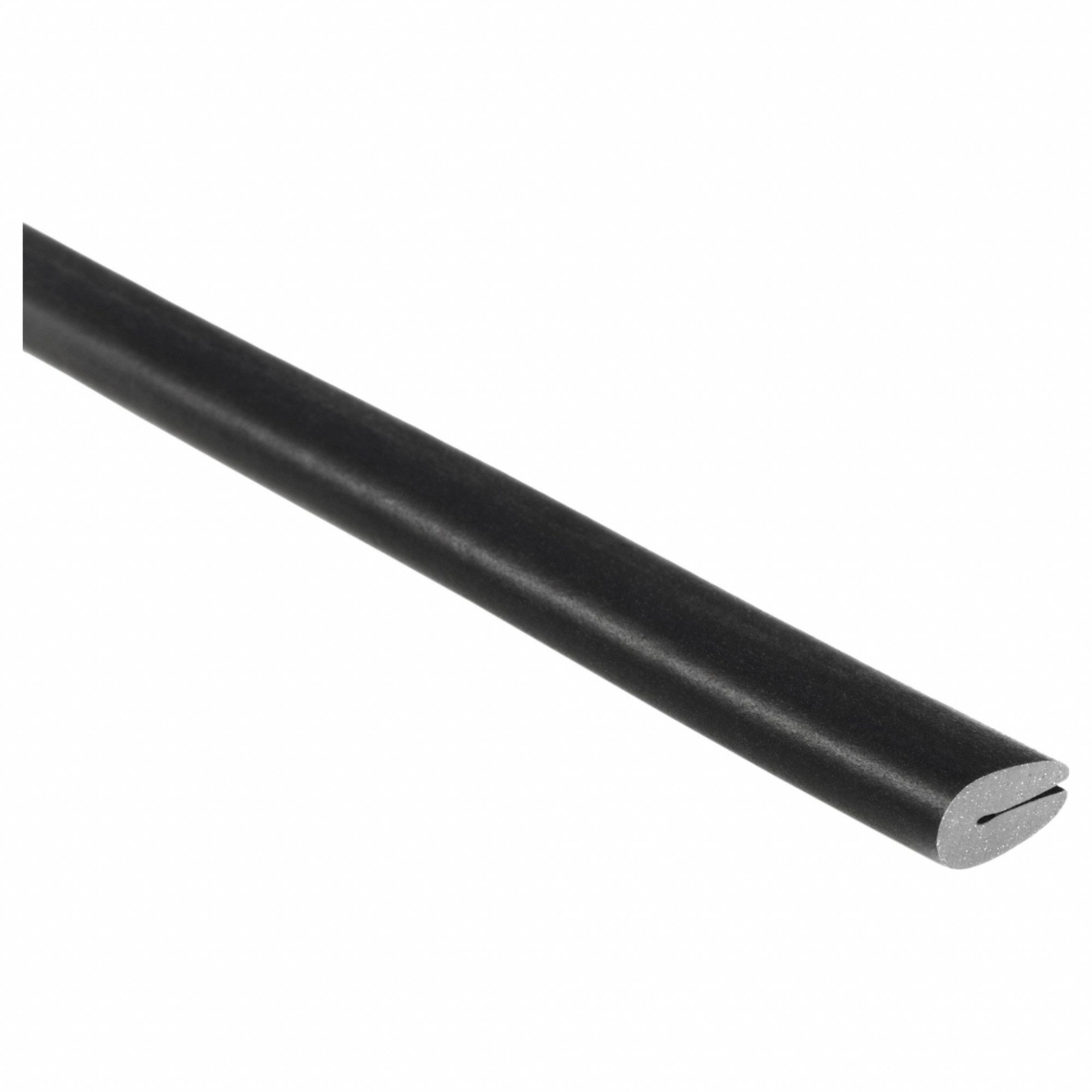 Rubber Edge Trim 10ft L Black 3/16in W