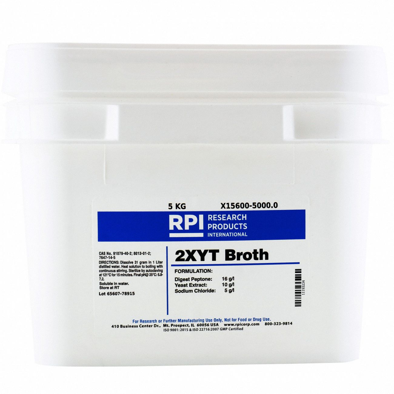 2XYT Broth, Powder, 5kg