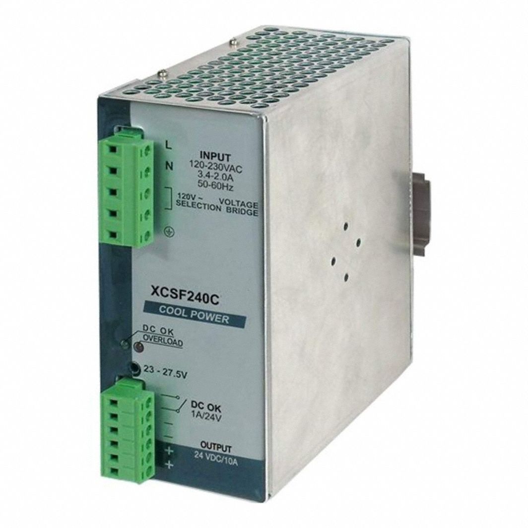 DC Power Supply: DIN Rail, 27 W_32 W Output Power - Rated, 10 A Current - Output, Single Phase
