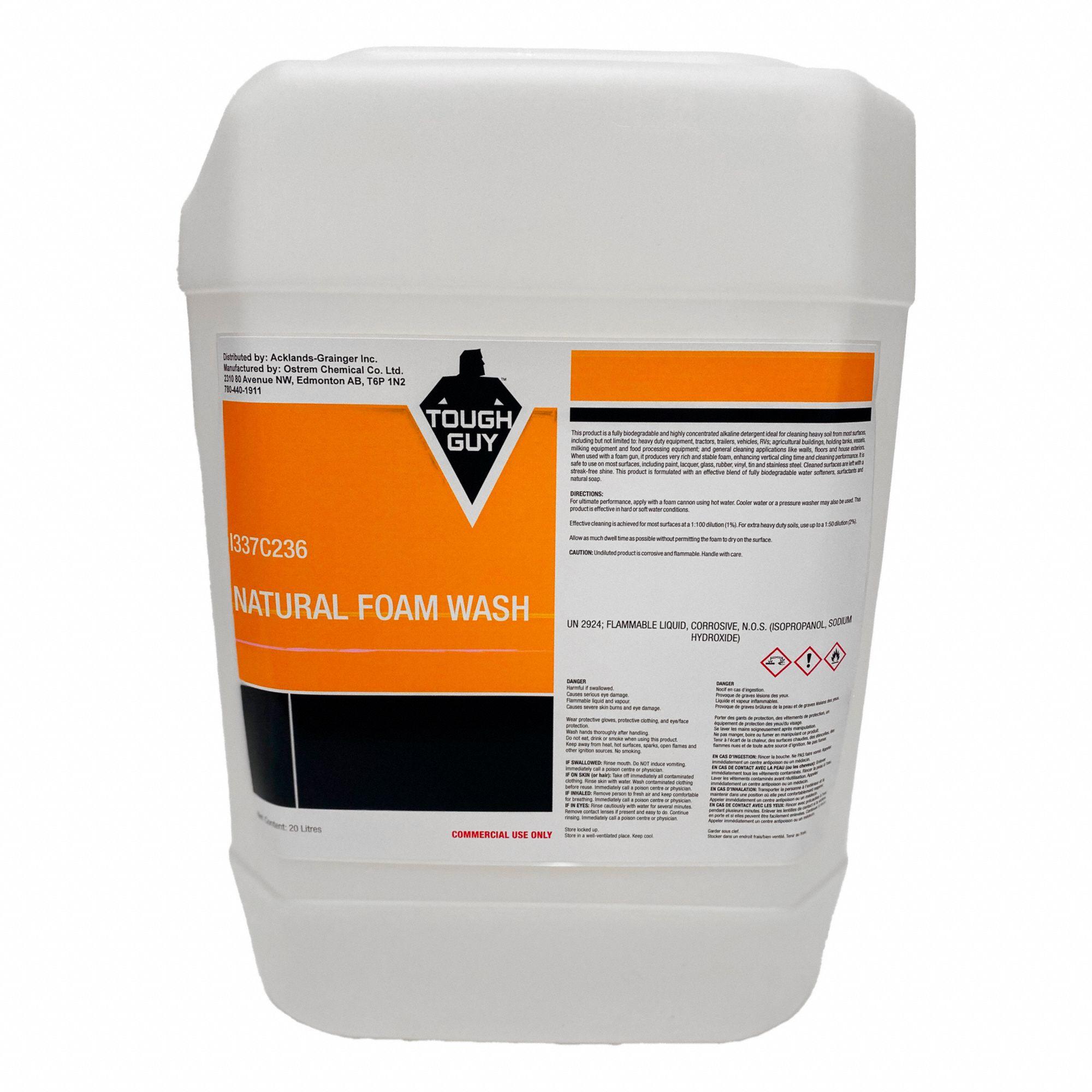 SUPER CLEAN DETERGENT,FOAM,20 L