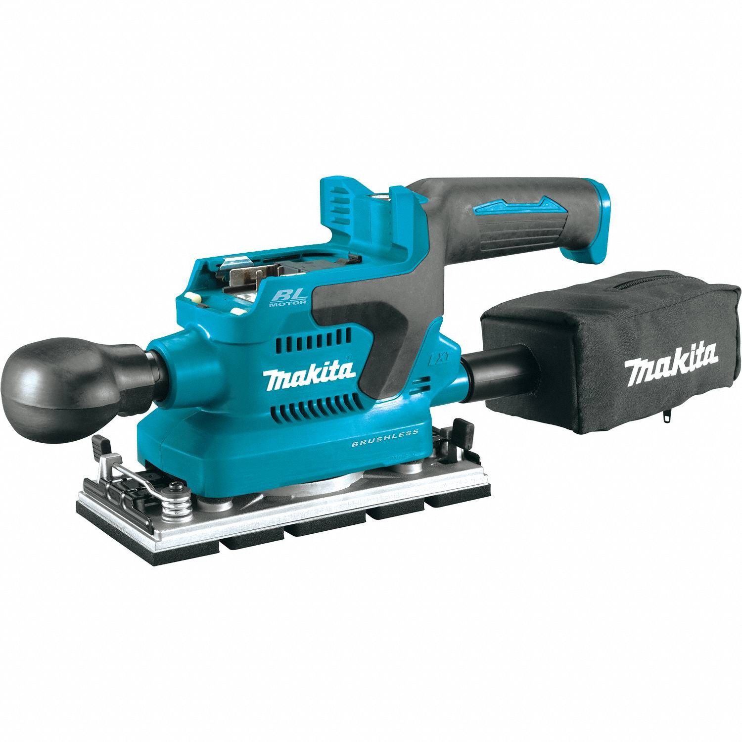 Cordless Sheet Sander: 18V LXT, Bare Tool, 1/3 Sheet, Clamp, Palm Grip, Variable Speed, 18 V