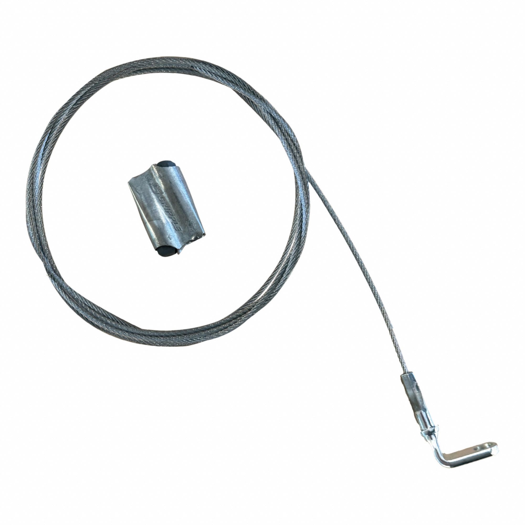 GRIPPLE, Galvanized Steel, 5 ft Overall Lg, Wire Rope Hanger