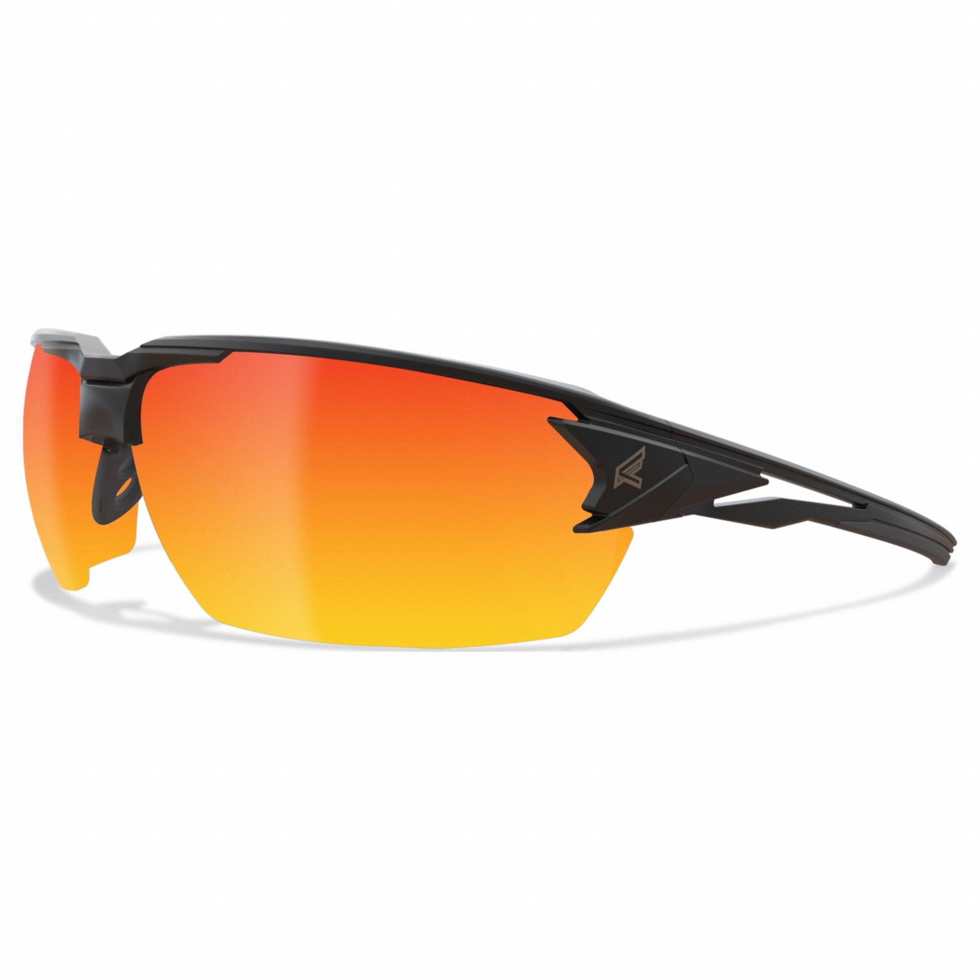 Safety Glasses: AP Red Lens, Full-Frame, Scratch-Resistant, Metal Detectable