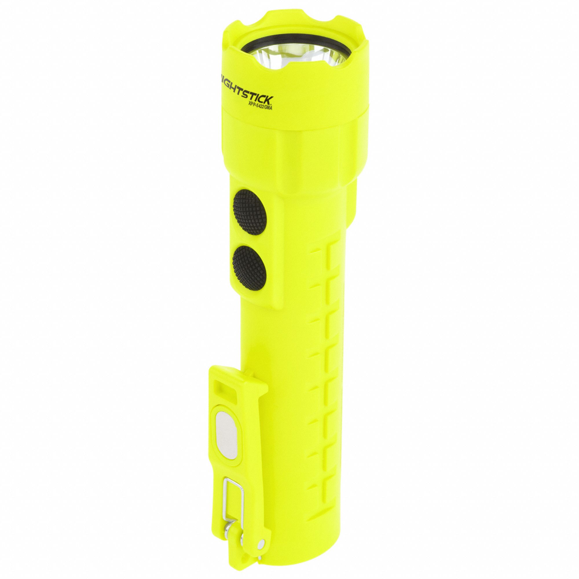 INTRINSICALLY SAFE DUAL-LIGHT HANDHELD FLASHLIGHT, 240 LUMENS, GREEN, CLIP