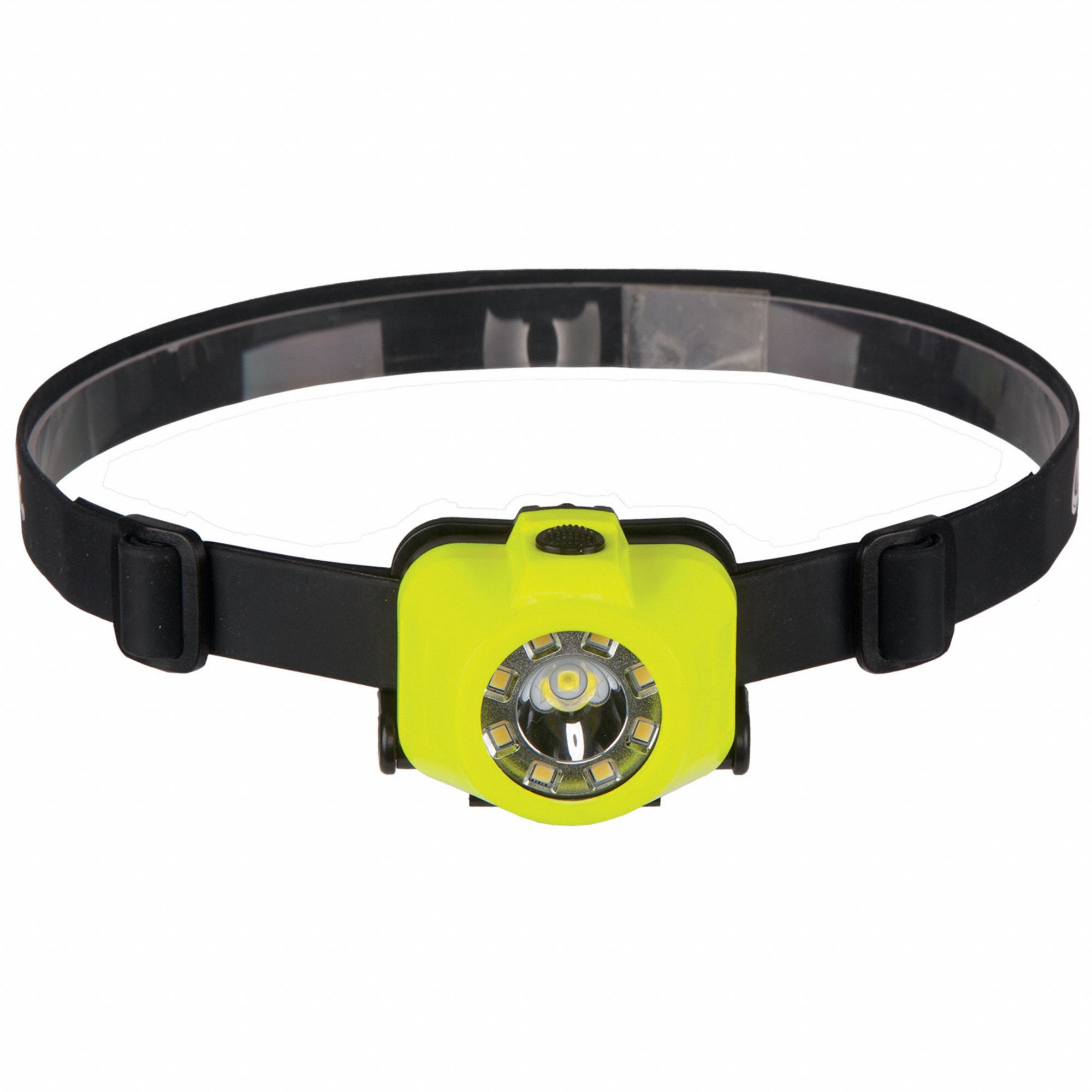 INTRINSICALLY SAFE HEADLAMP, 220 LM, 5 HR RUN TIME AT MAX BRIGHTNESS, GREEN, POLYMER