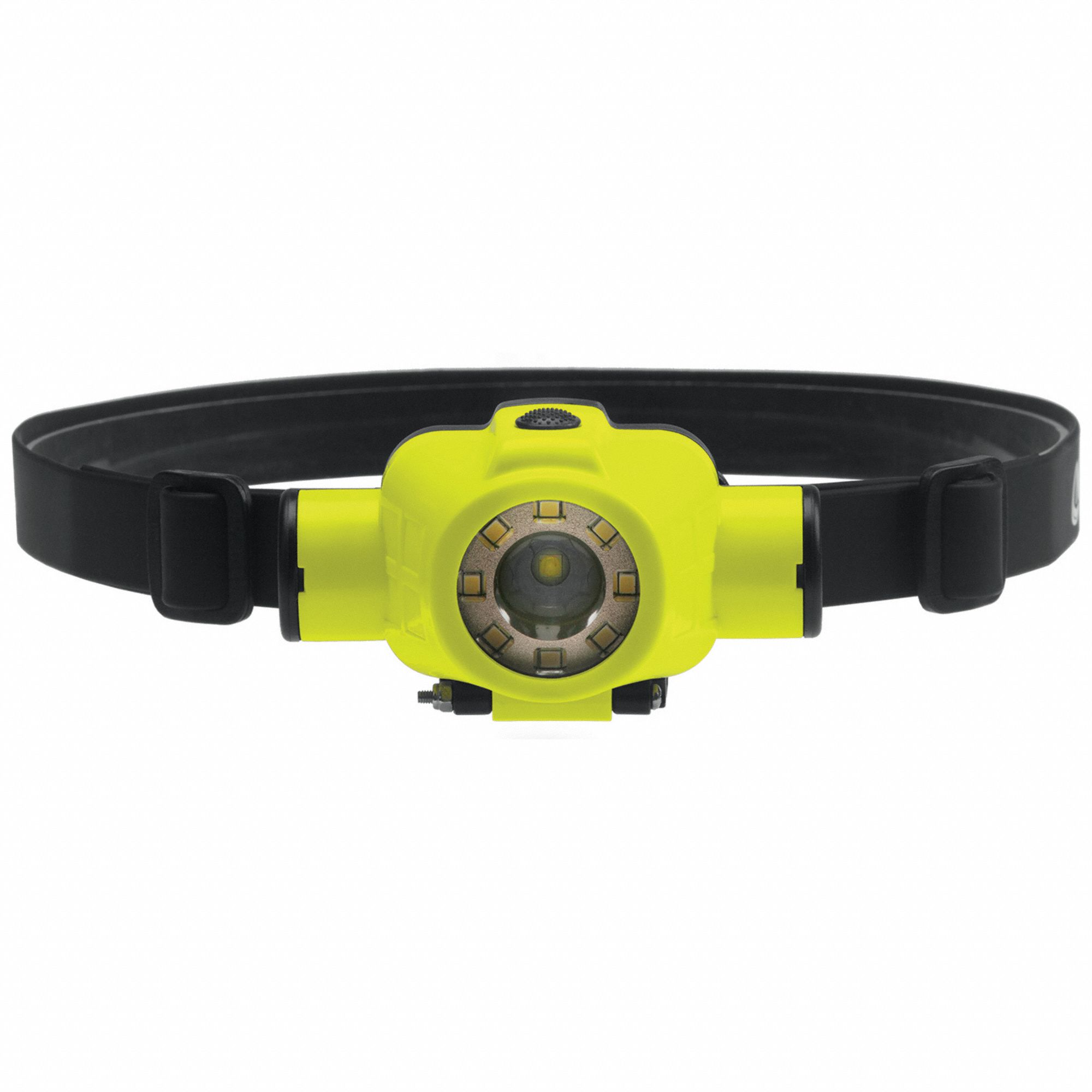 INTRINSICALLY SAFE HEADLAMP, 250 LUMENS, 15 HR RUN TIME AT MAX BRIGHTNESS, GREEN/BLACK