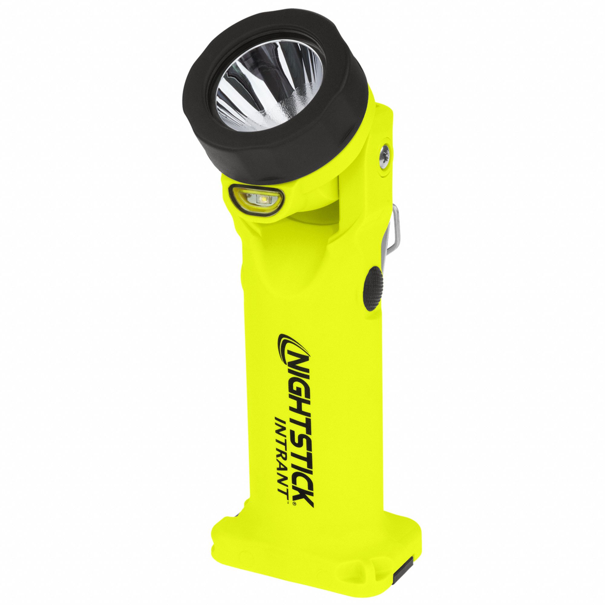 INTRINSICALLY SAFE TACTICAL ANGLE LIGHT, RECHARGEABLE, 205 LM, GREEN/BLACK, CLIP, LED