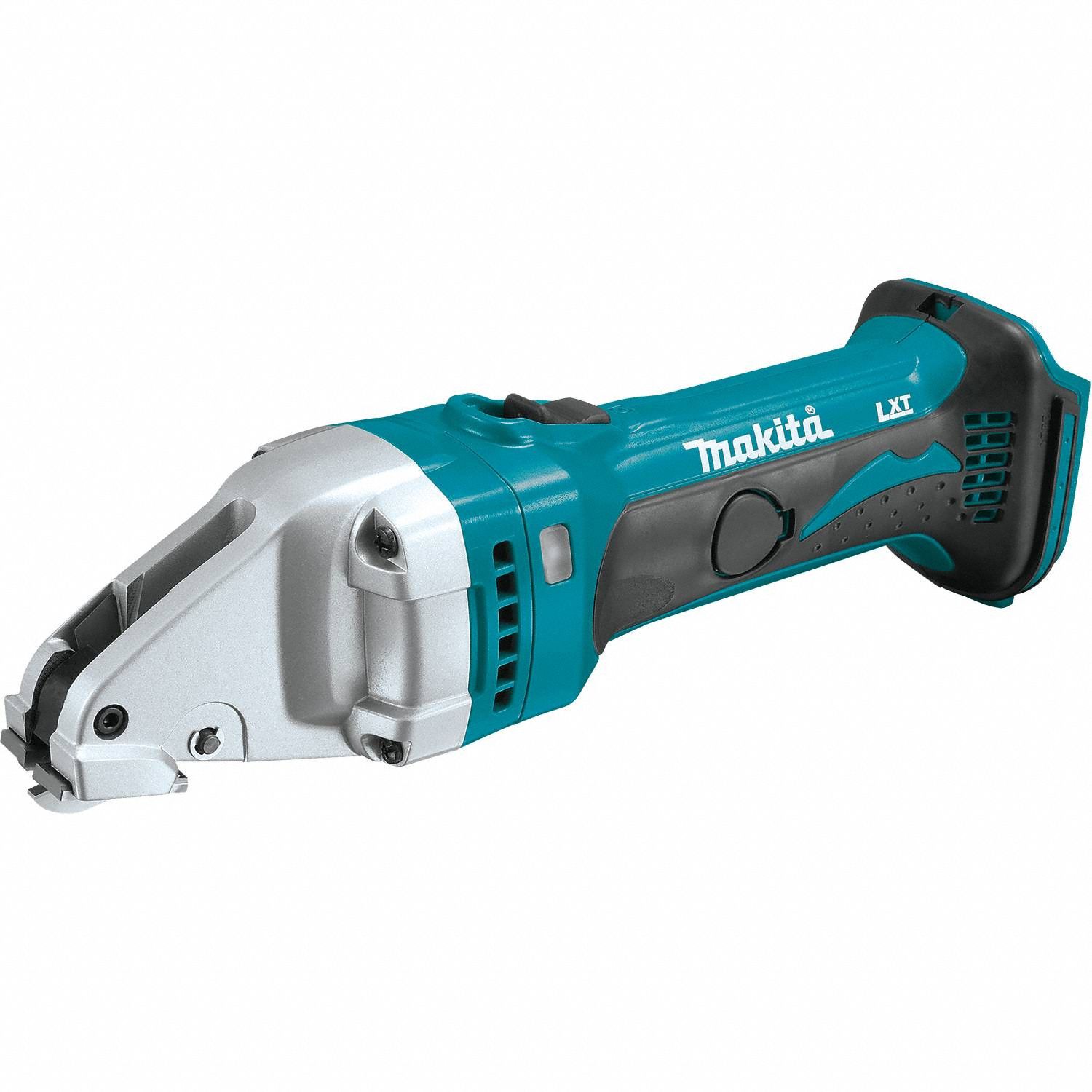 MAKITA Lxt(R) 16 Gauge Compact Straight Shear 1: 18V DC, Double Cut Cutting, 16 ga Capacity (Steel) (MPN XSJ02Z). Key specifications — attr1256464: 2.0 Ah; 3.0 Ah; 4.0 Ah; 5.0 Ah; 6.0 Ah; attr1256491: No; attr1256494: 18V DC; attr1319698: Tool Only.