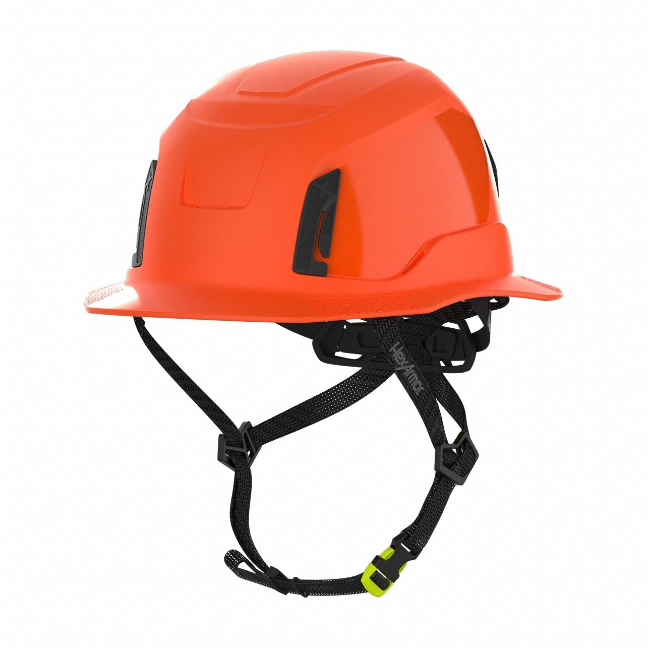 Safety Helmet: Orange, No Graphics, Ratchet (4-Point), Ratchet, ABS, Ceros®, Solid, Ratchet