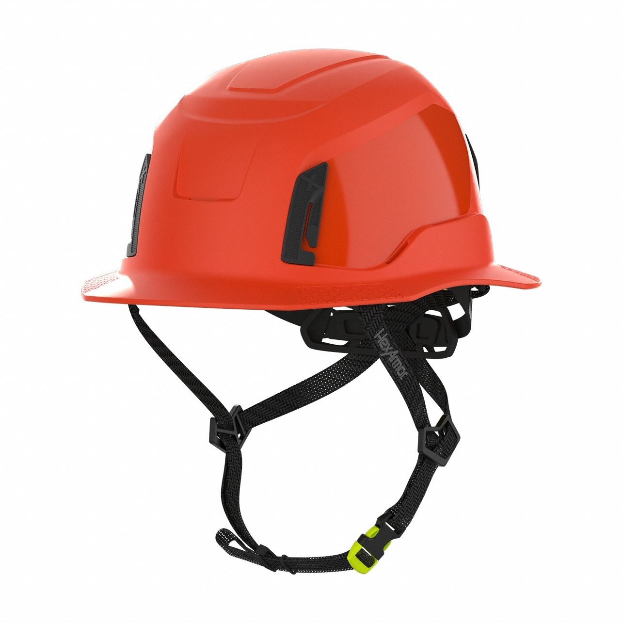 Safety Helmet: Orange, No Graphics, Ratchet (4-Point), Ratchet, ABS, Ceros®, Solid, Ratchet