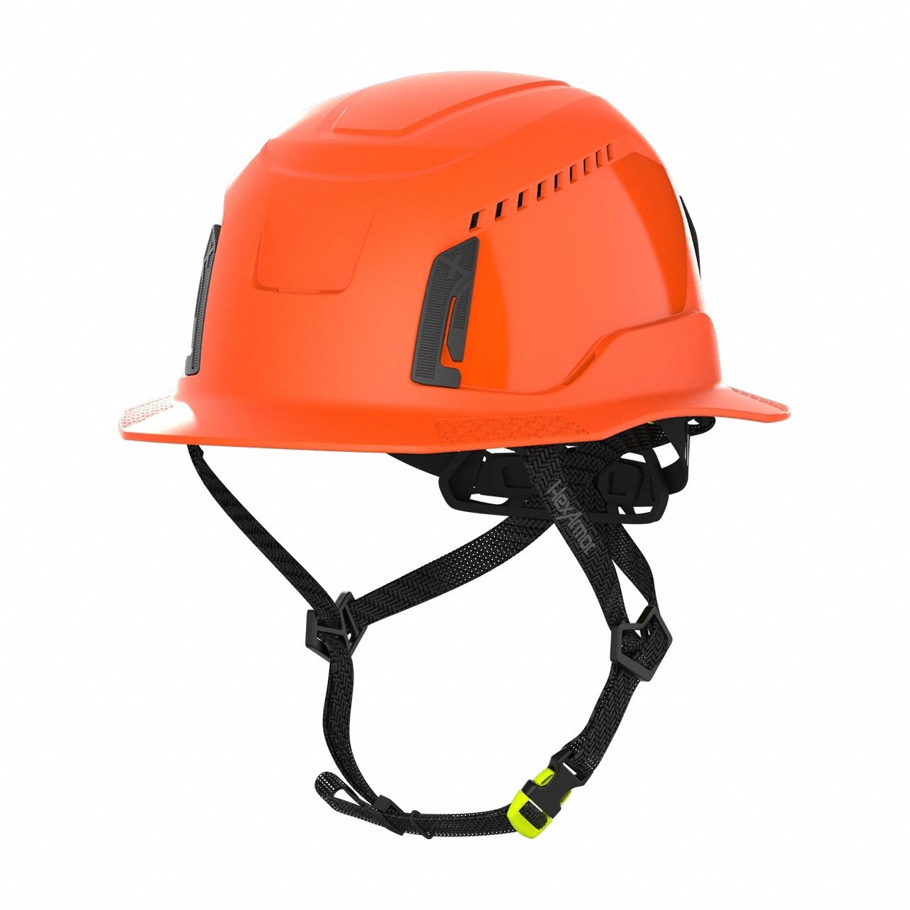 Safety Helmet: Orange, No Graphics, Ratchet (4-Point), Ratchet, ABS, Ceros®, Solid, Ratchet