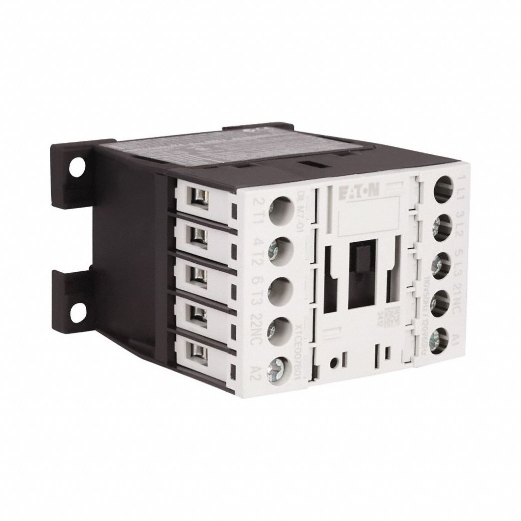 IEC Magnetic Contactor: Non-Reversing, 3 Poles, 3NO Contacts, 18 A, 24V DC Coil, C Frame Size
