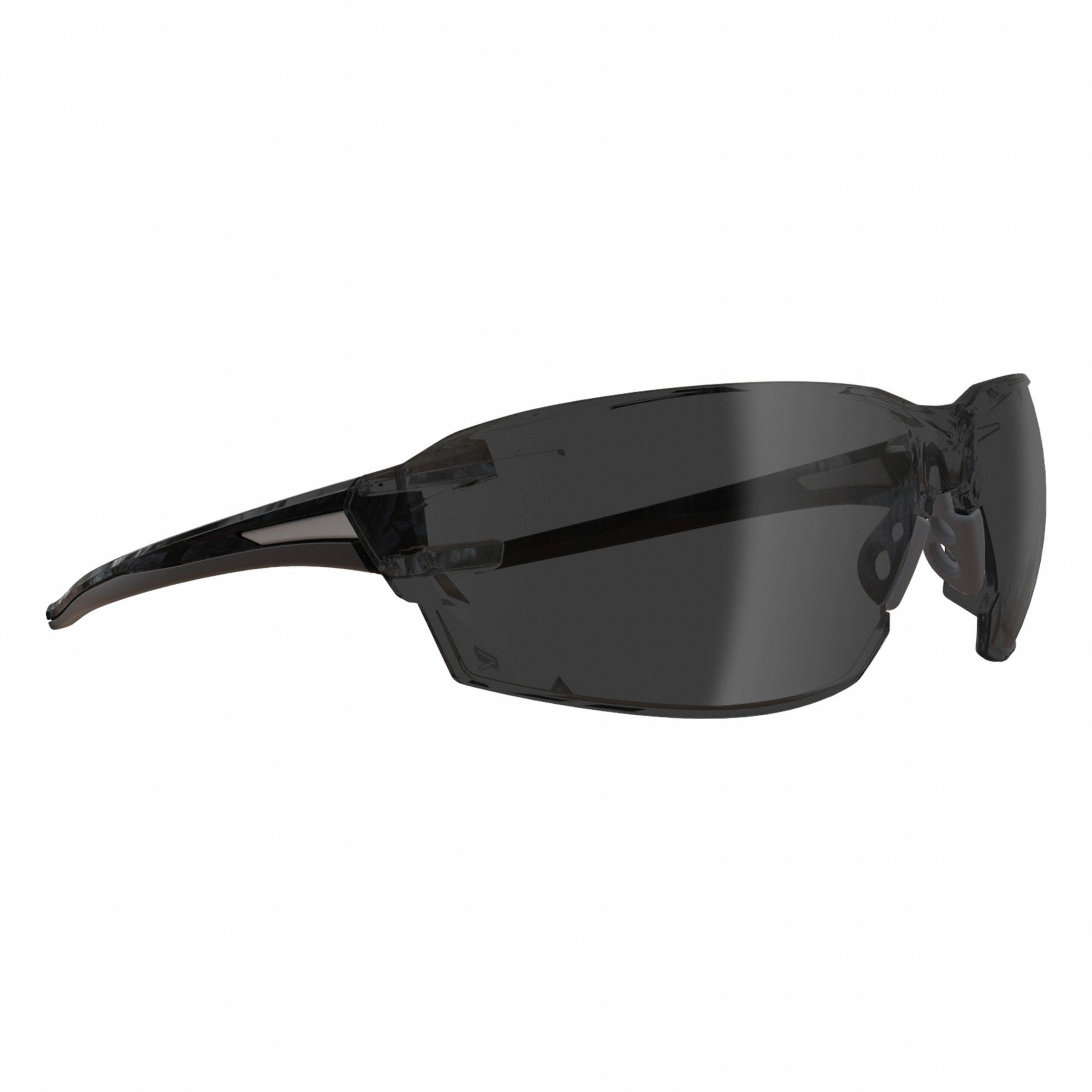 Safety Glasses: Smoke Lens, Full-Frame, Metal Detectable, Black Frame, Nevosa Series