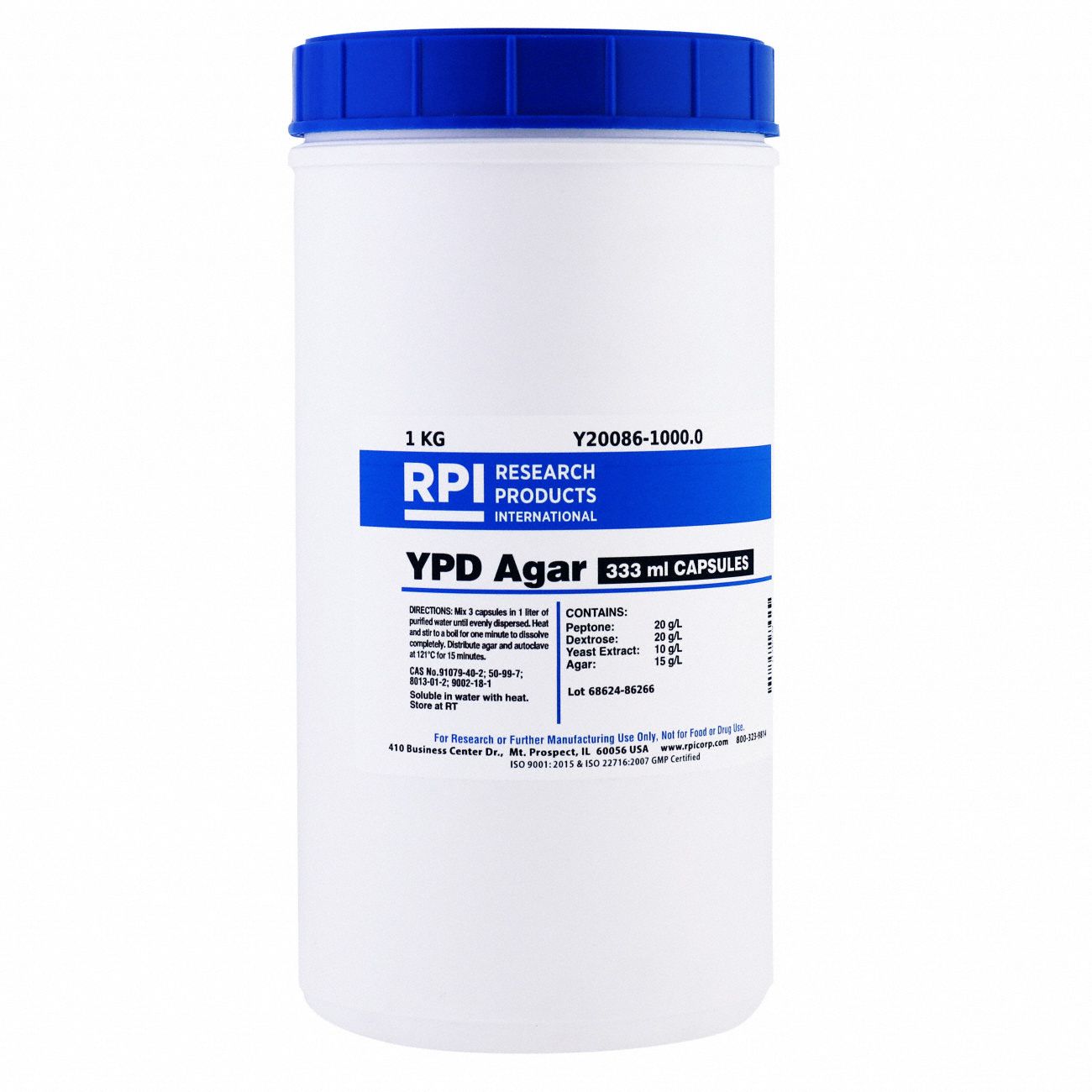 YPD Agar, 1kg, PK46