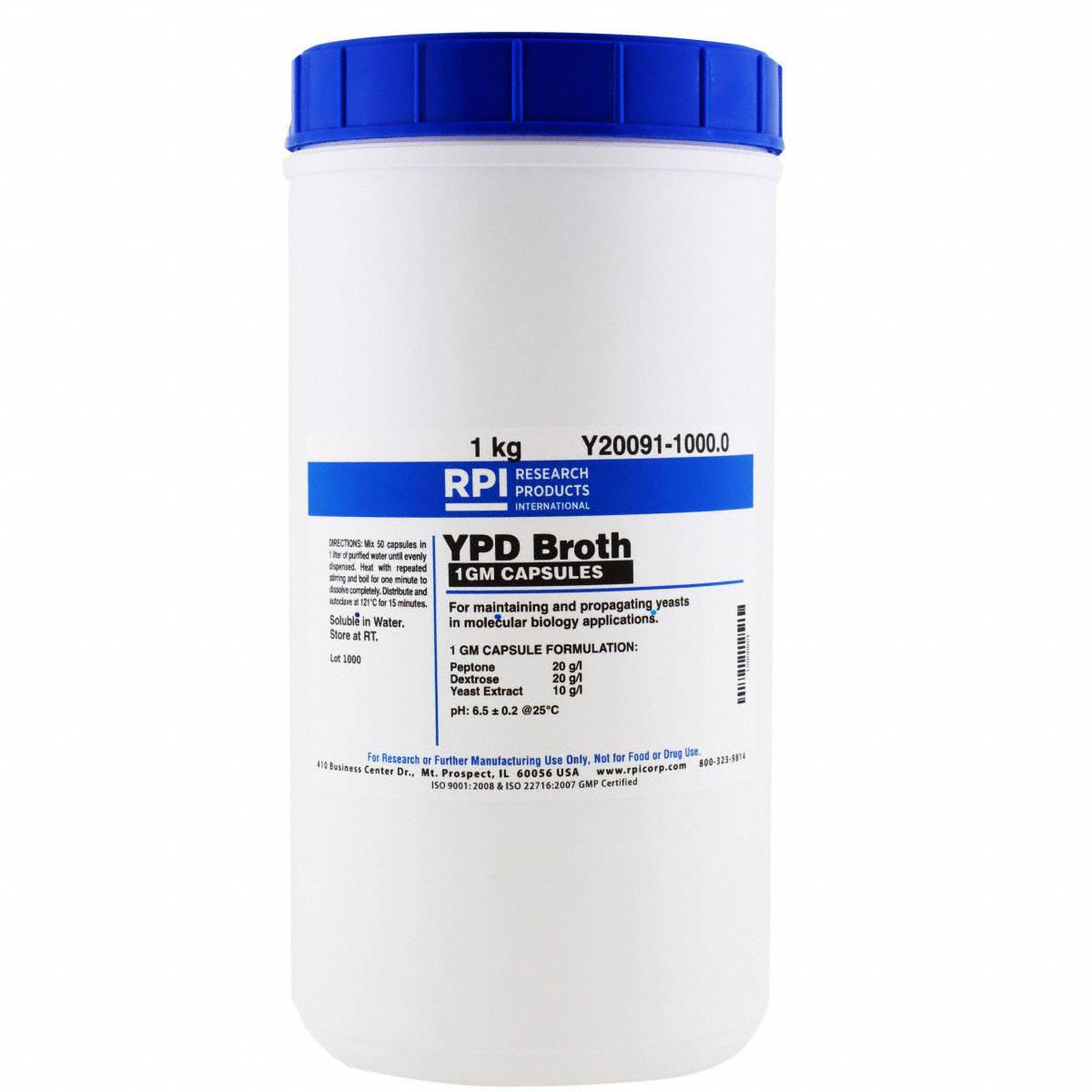 YPD Broth, 1kg, PK1000