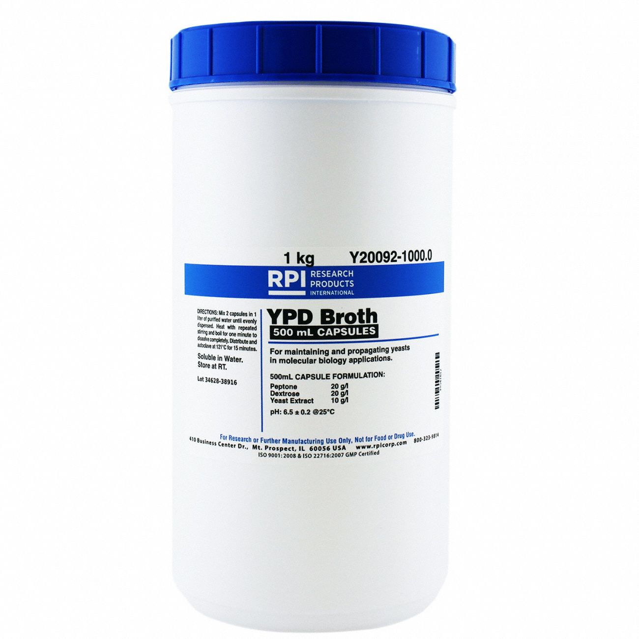 YPD Broth, 1kg, PK40
