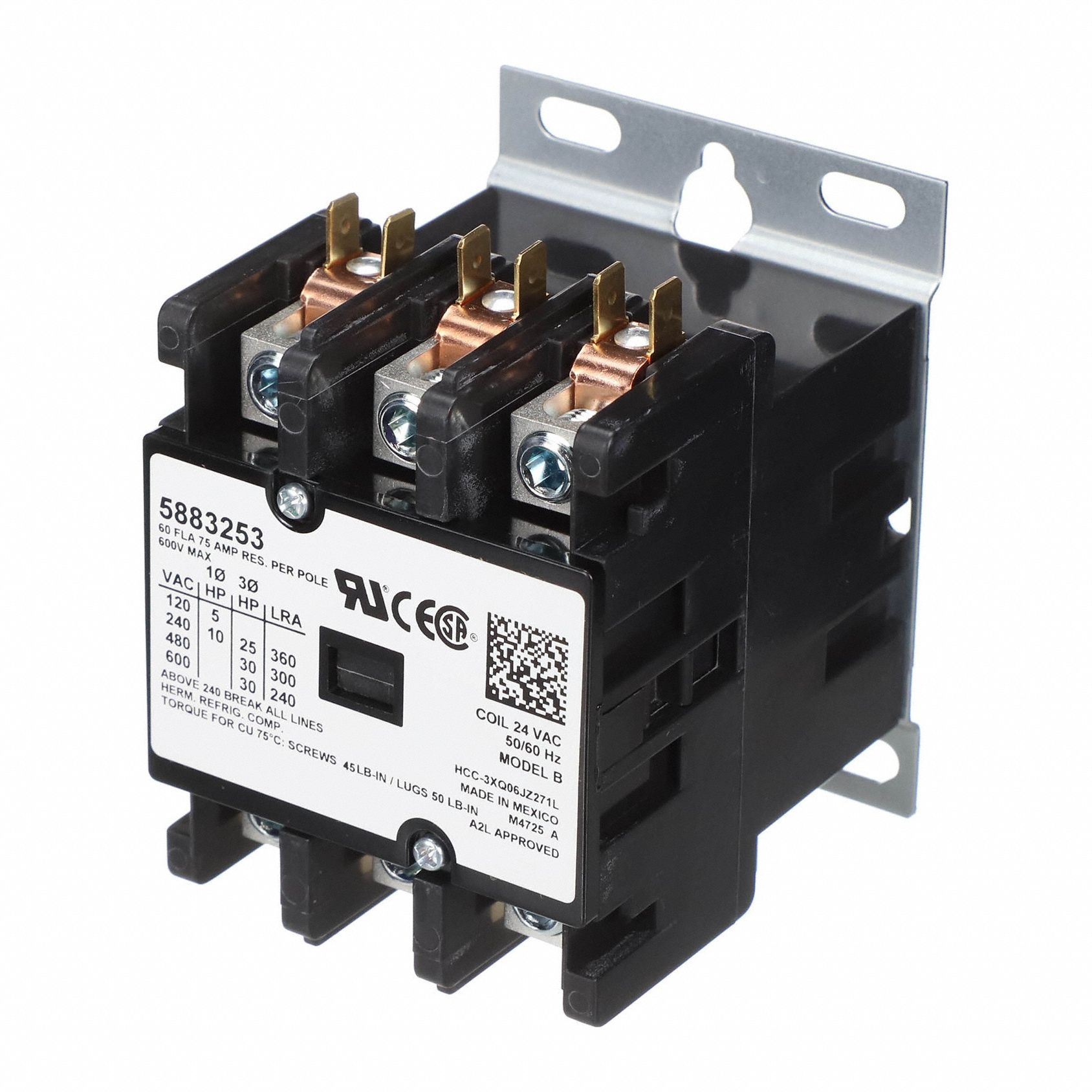 HVAC Contactor 60 A 24V AC